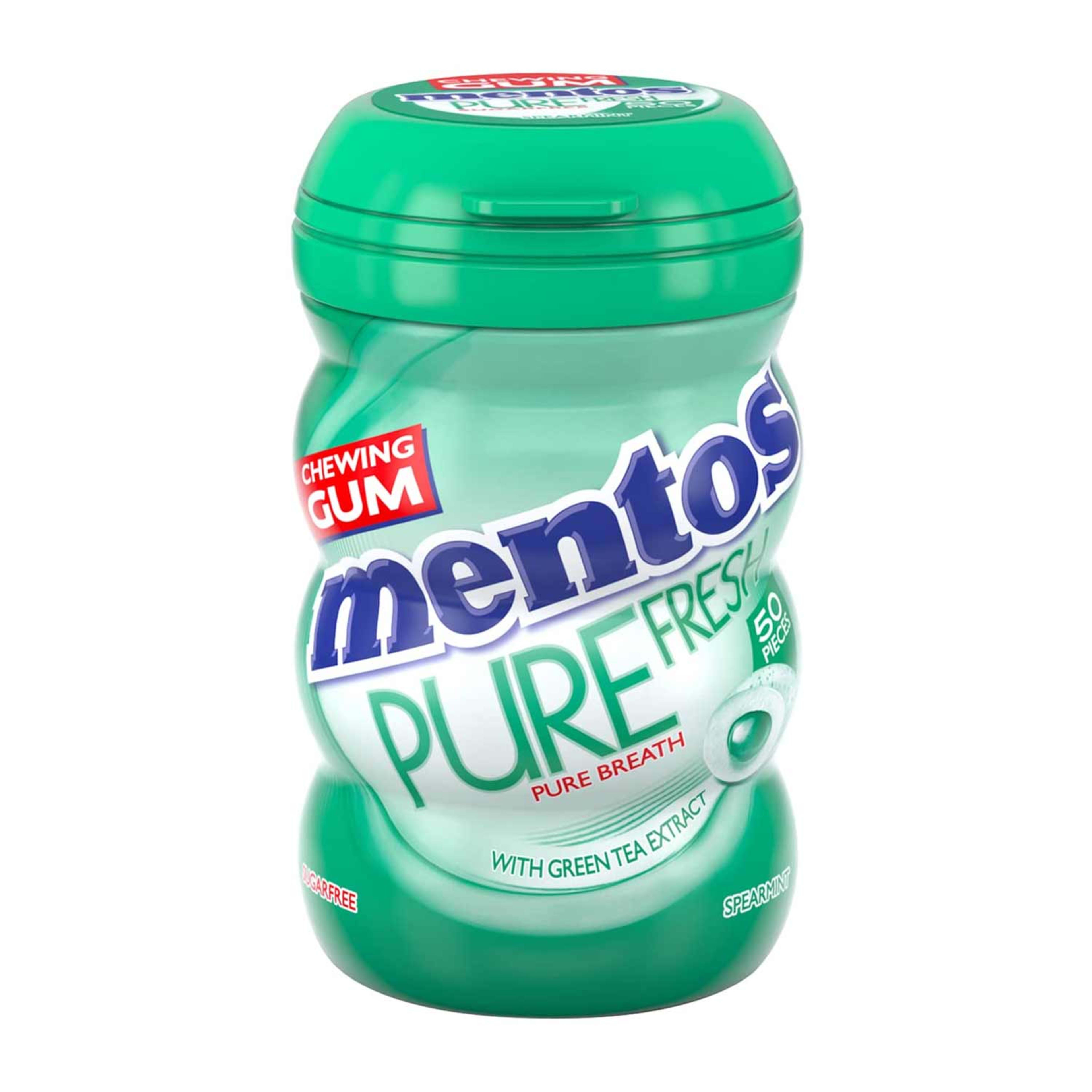 Mentos S/f Pure Fresh Spearmint Chewing Gum 50's 87.5gm