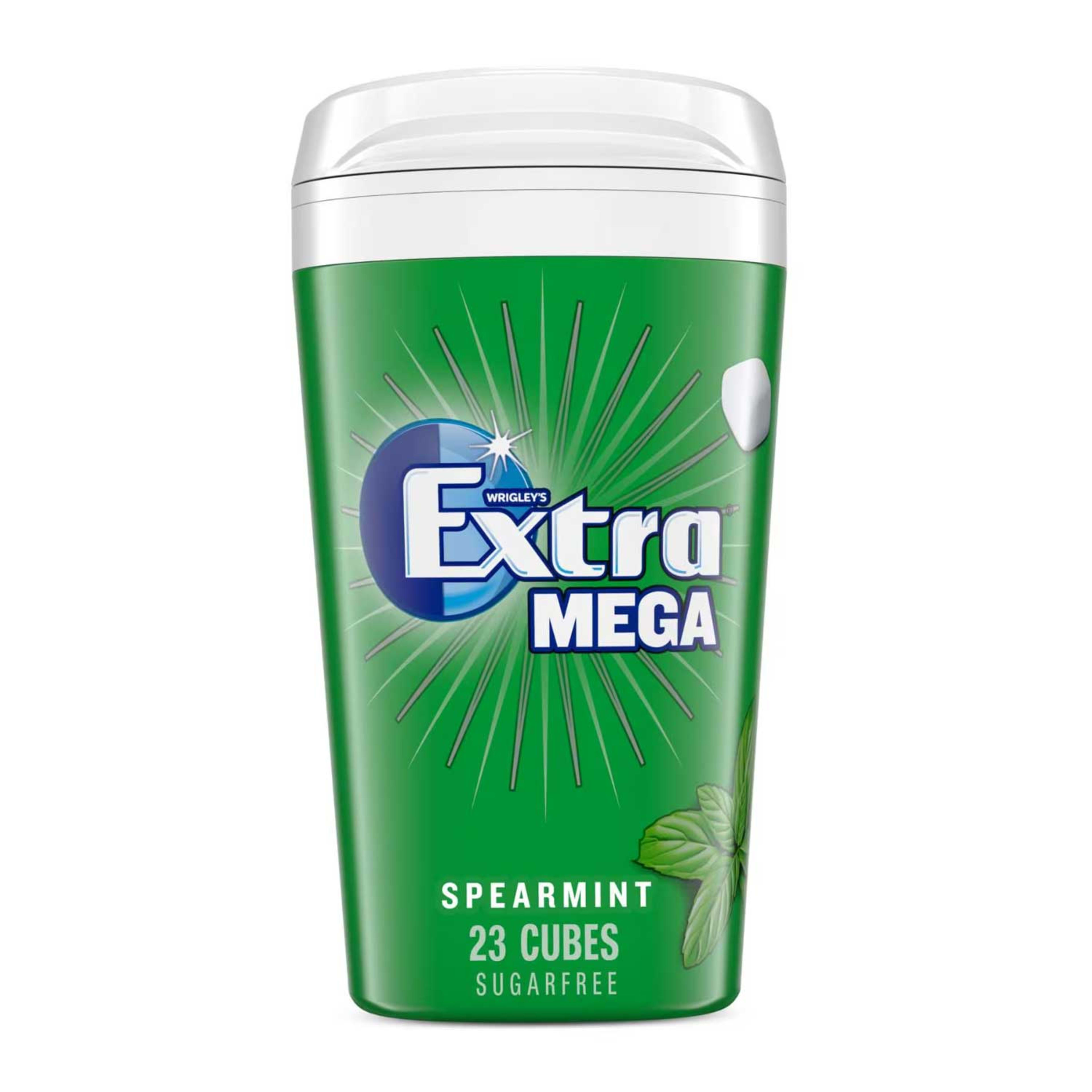 Wrigley's Extra Mega Spearmint Sugar Free Gum 23cubes 51.5gm