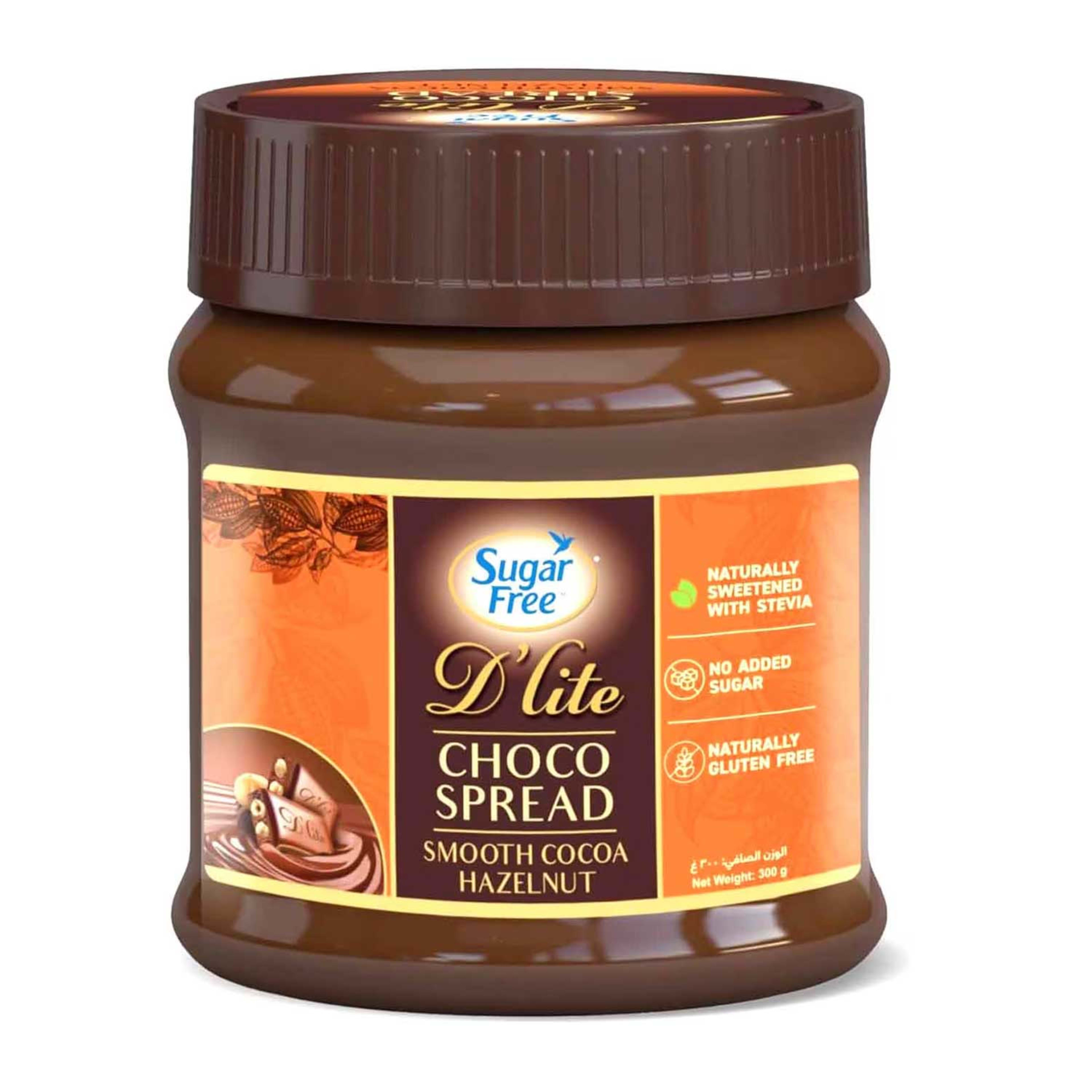 Sugar Free D’lite Choco Spread Smooth Cocoa Hazelnut 300gm