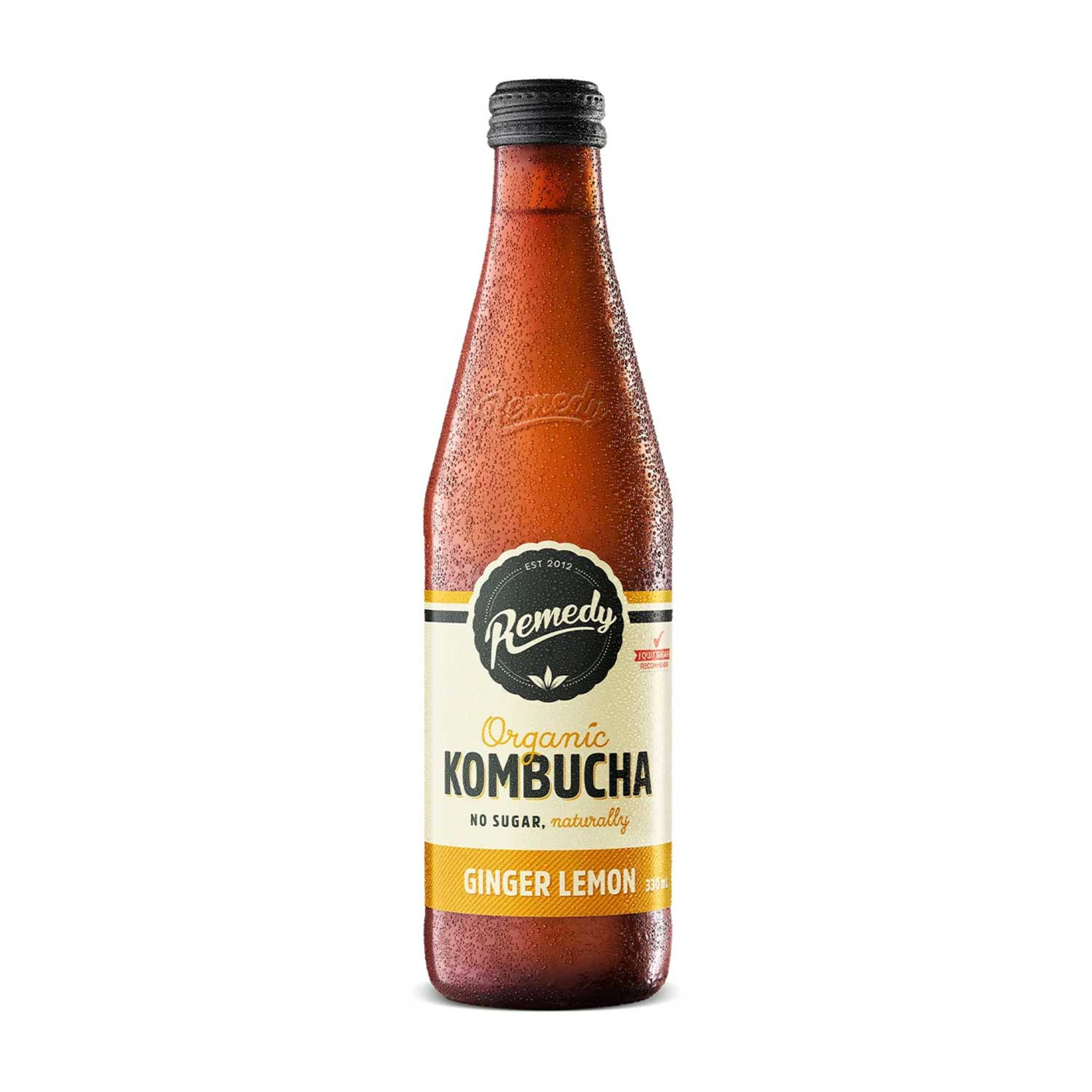 Remedy Kombucha Ginger Lemon Drink 330ml