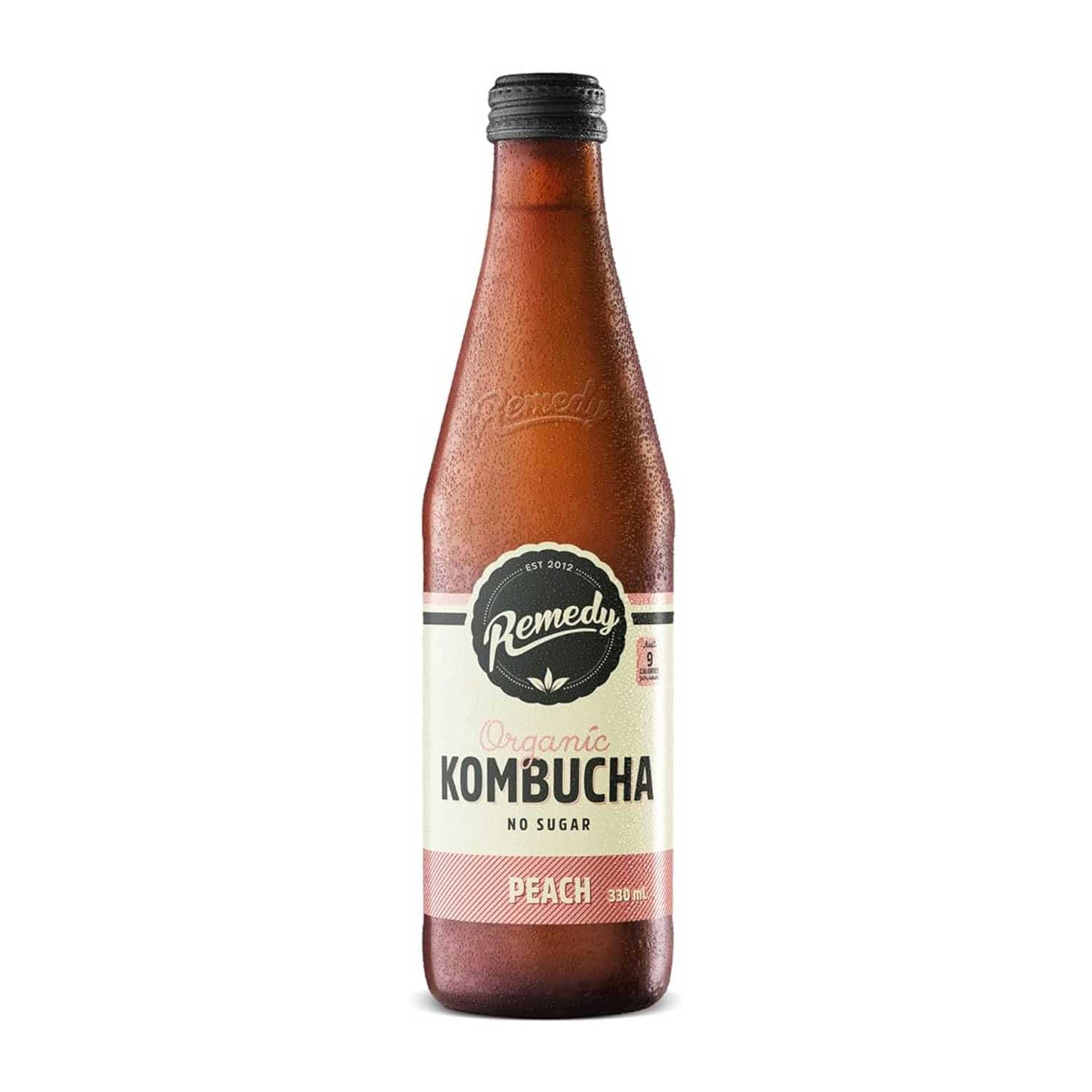 Remedy Kombucha Peach Drink 330ml