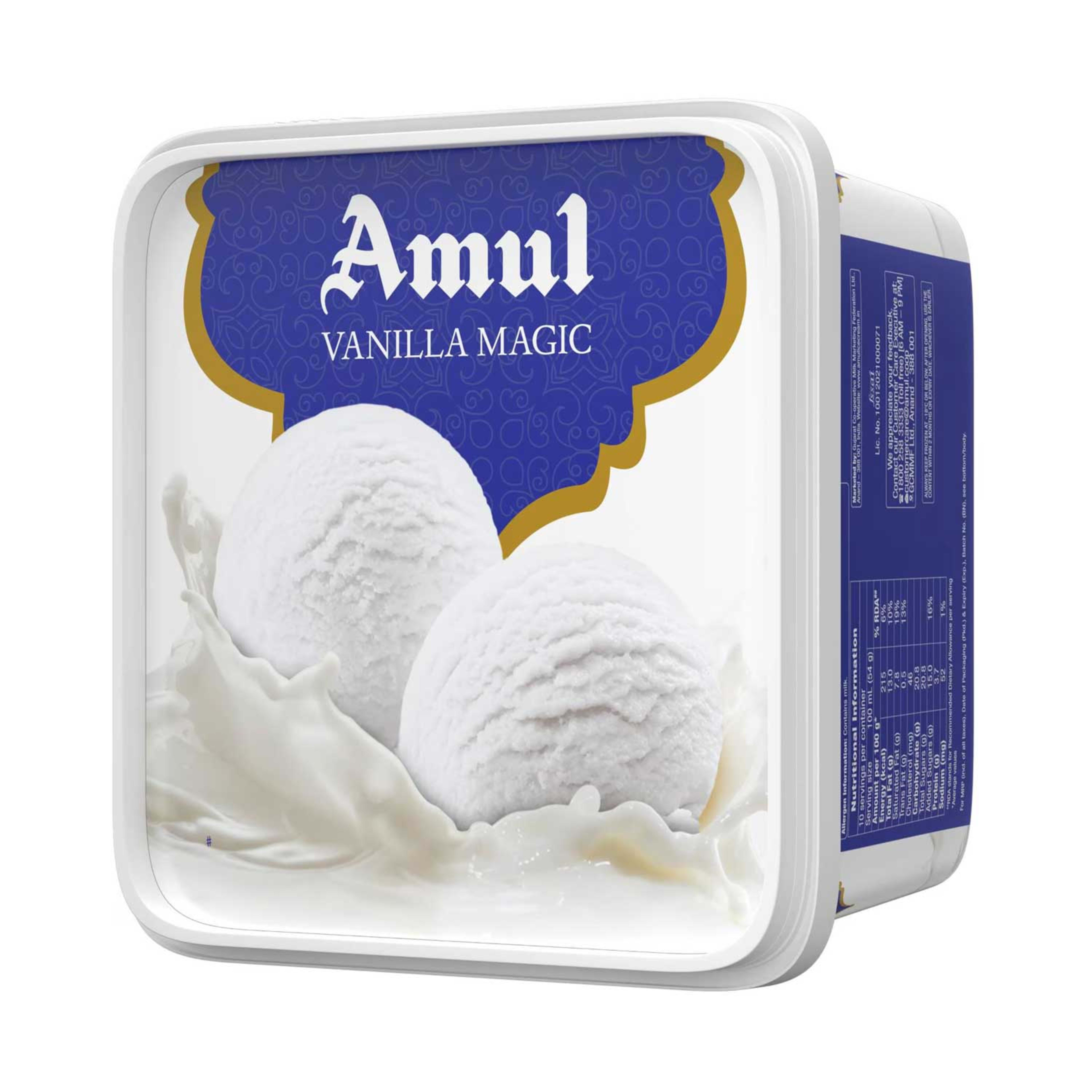 Amul Vanilla Magic Ice Cream 1ltr