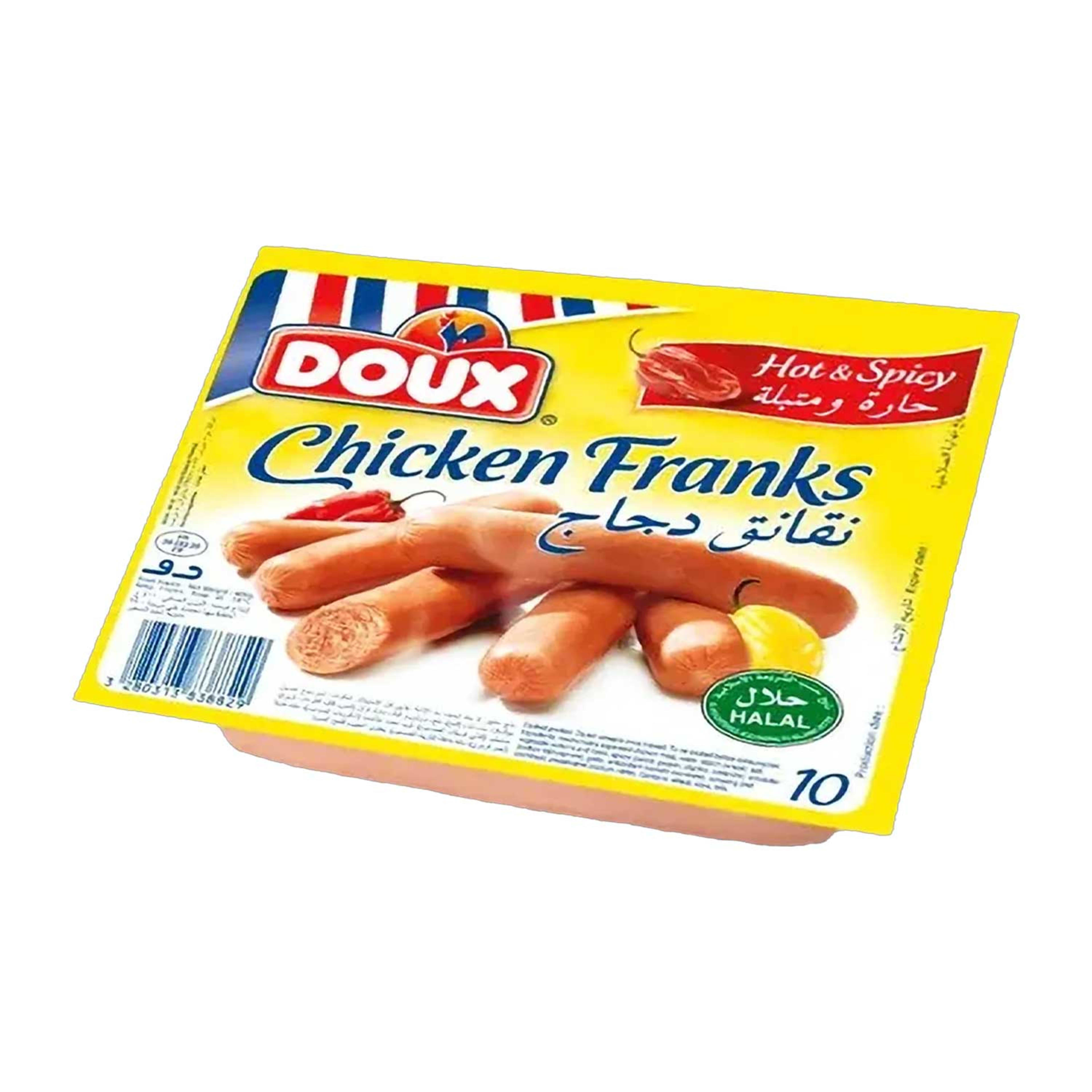 Doux Chicken Franks Hot and Spicy New Recipe 400gm