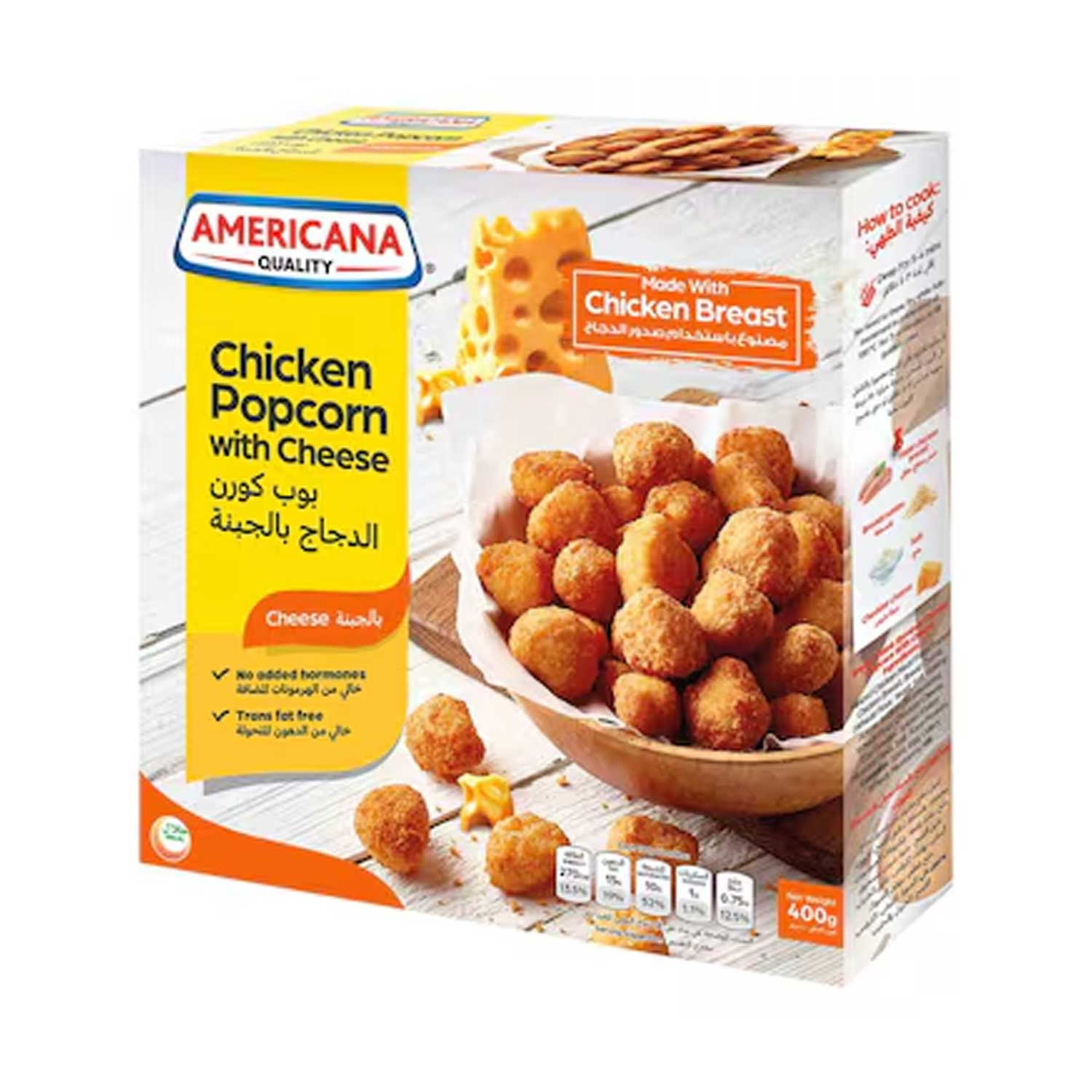 Americana Pop Corn Chicken with Cheese 400gm