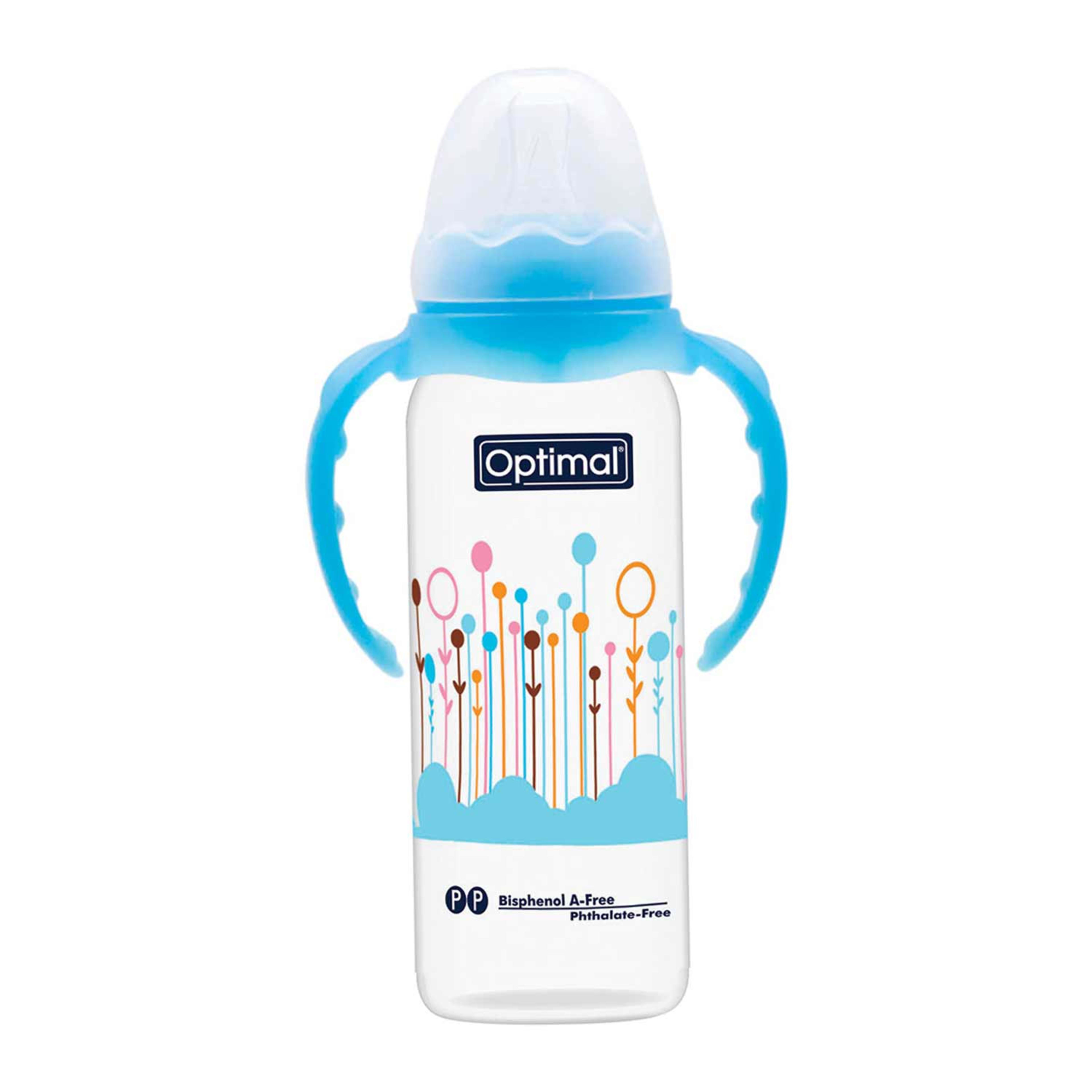 Optimal Slim Waist Feeding Bottle W/ Handle 240ml #opb-1027