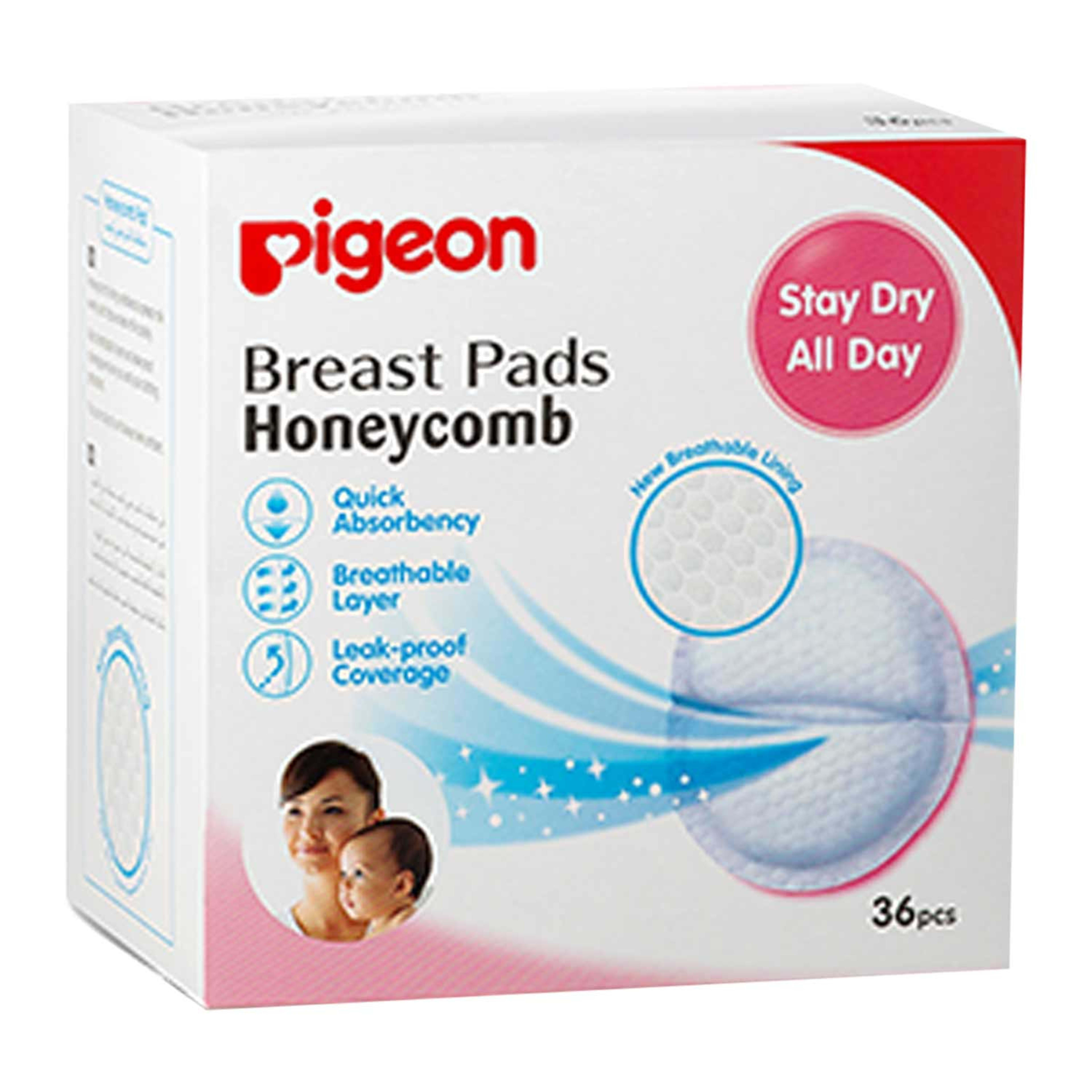 Pigeon Breast Pads Honeycomb 36pcs