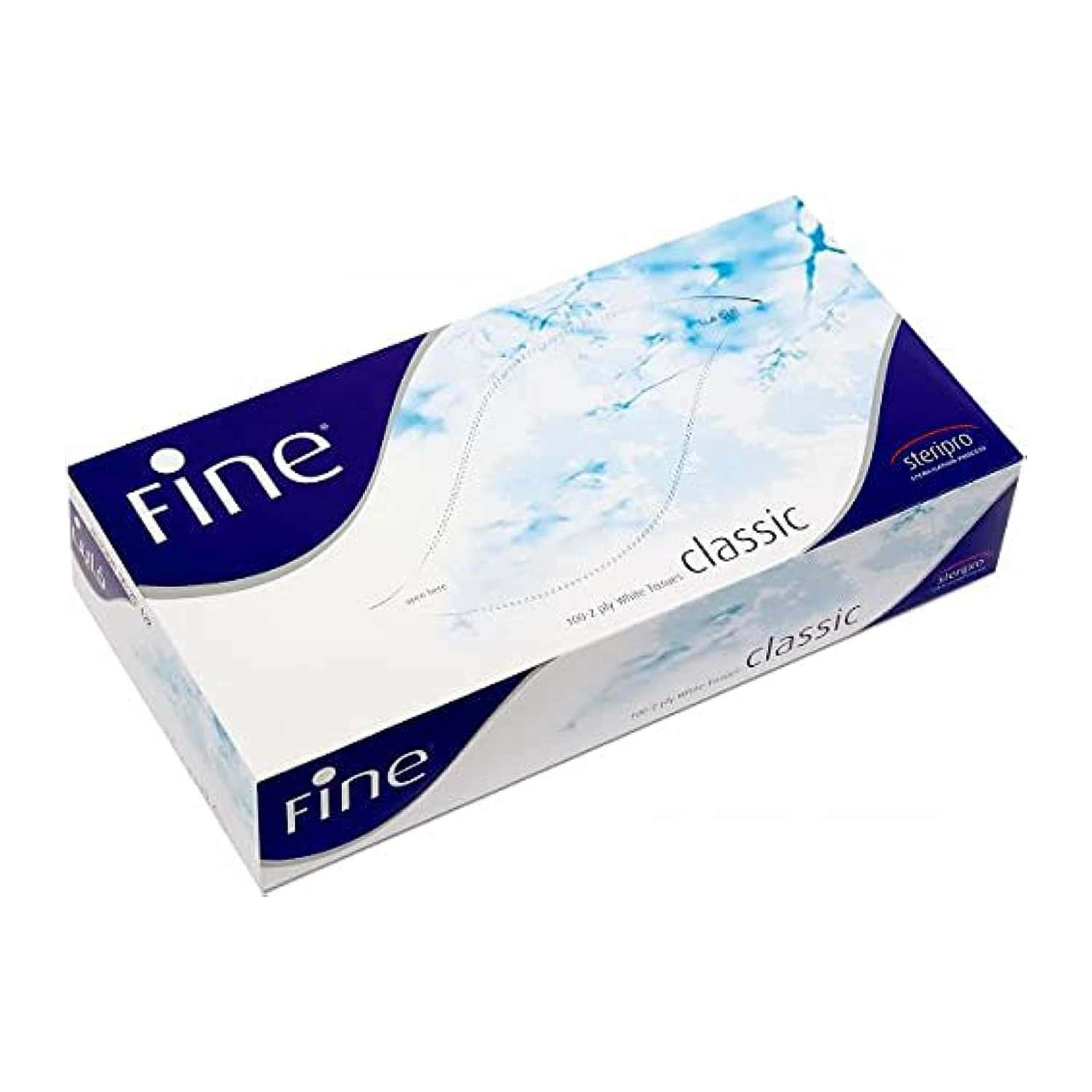 Fine Classic Facial White Tissues 100pcs