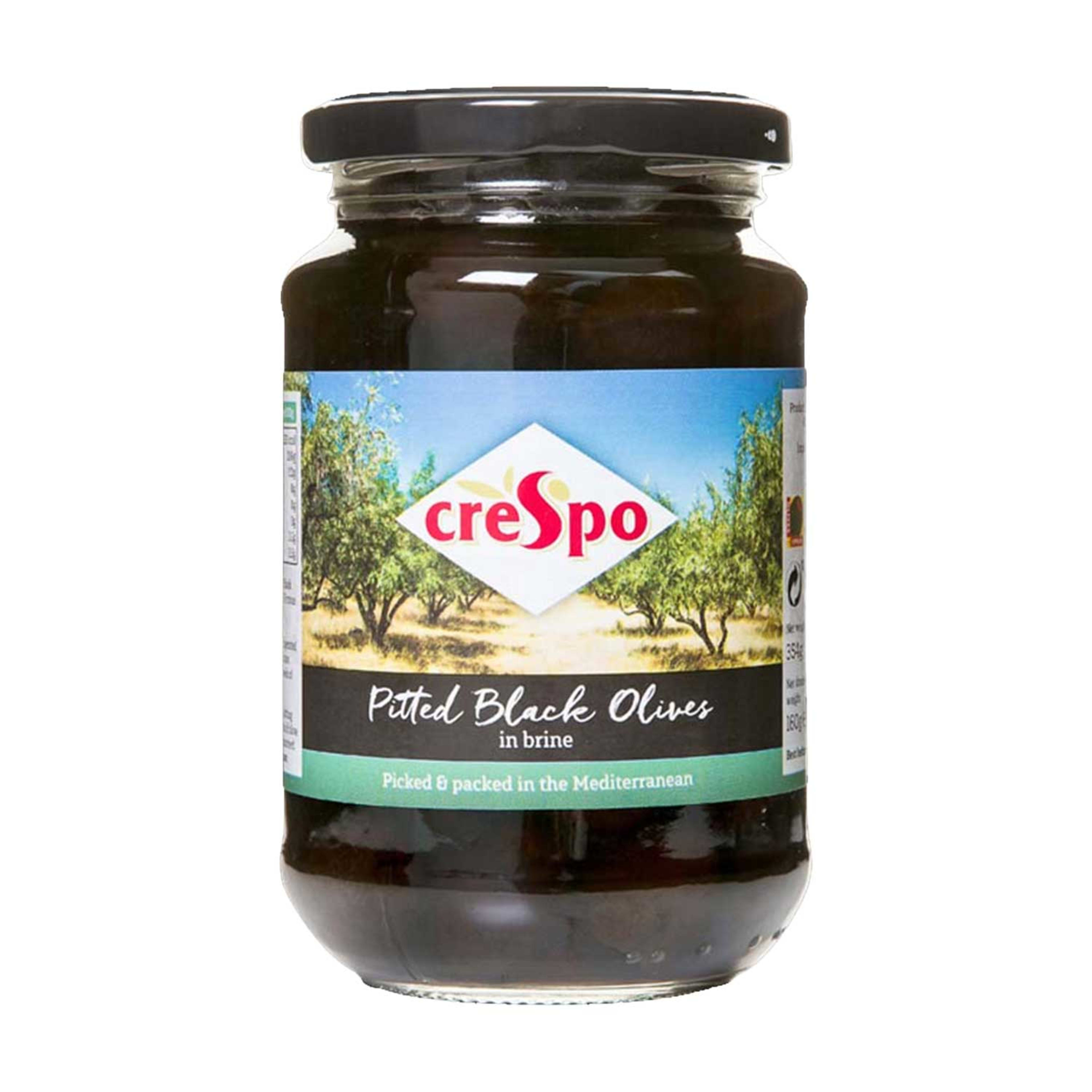 Crespo Black Olives in Brine 225gm