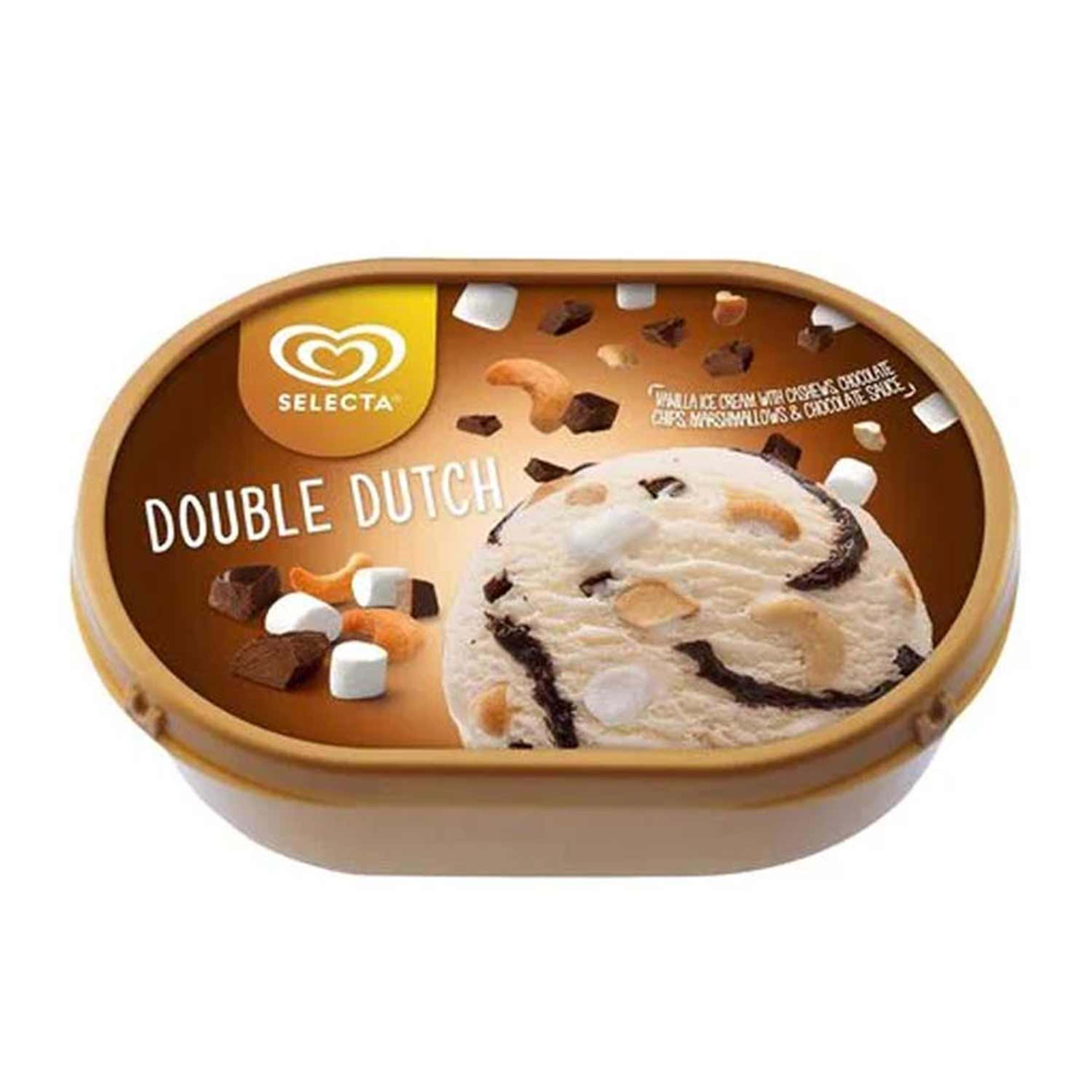 Selecta Double Dutch Ice Cream Tub 750ml