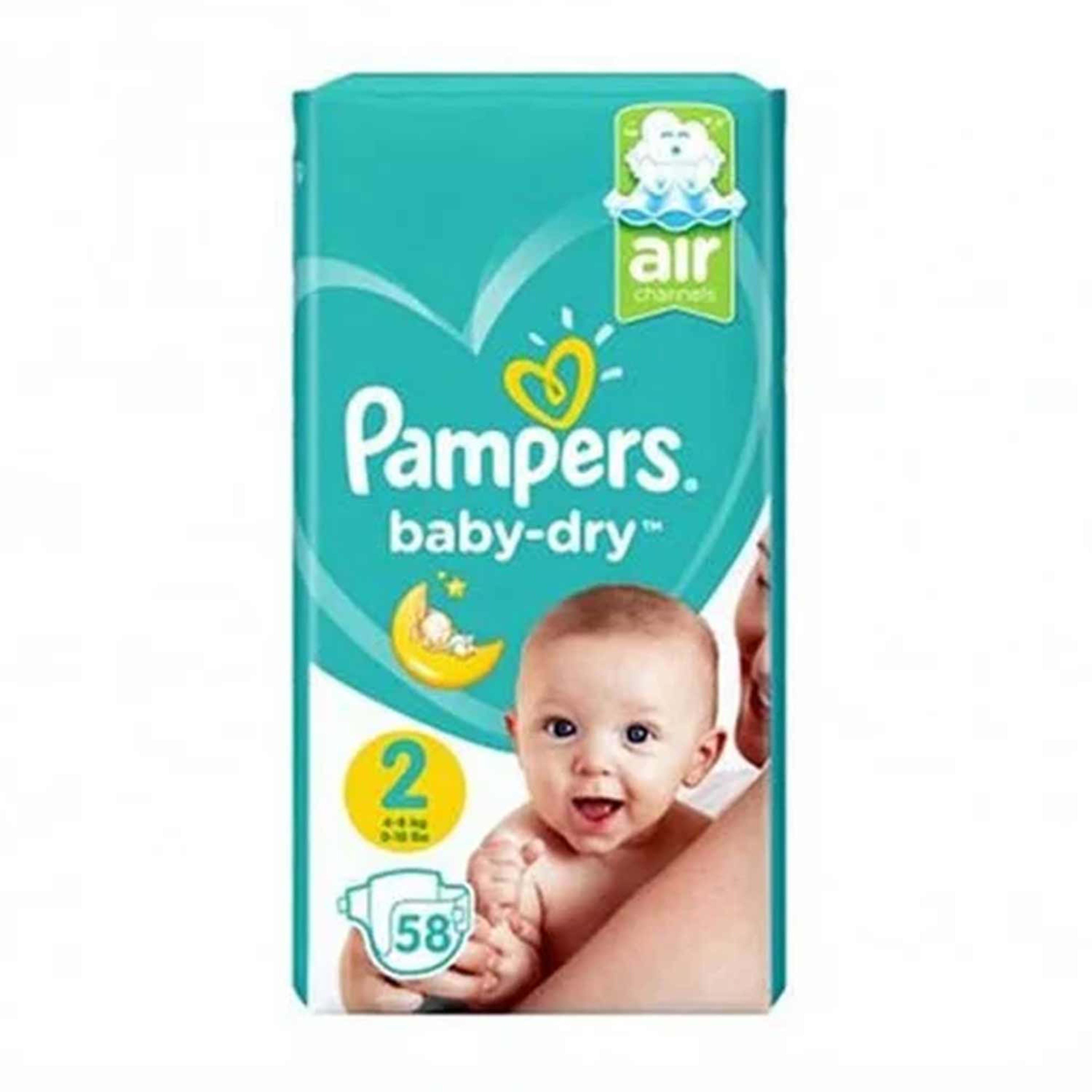 Pampers Baby Dry Diapers Mini 2 3-6kg 58pcs #ps226-0