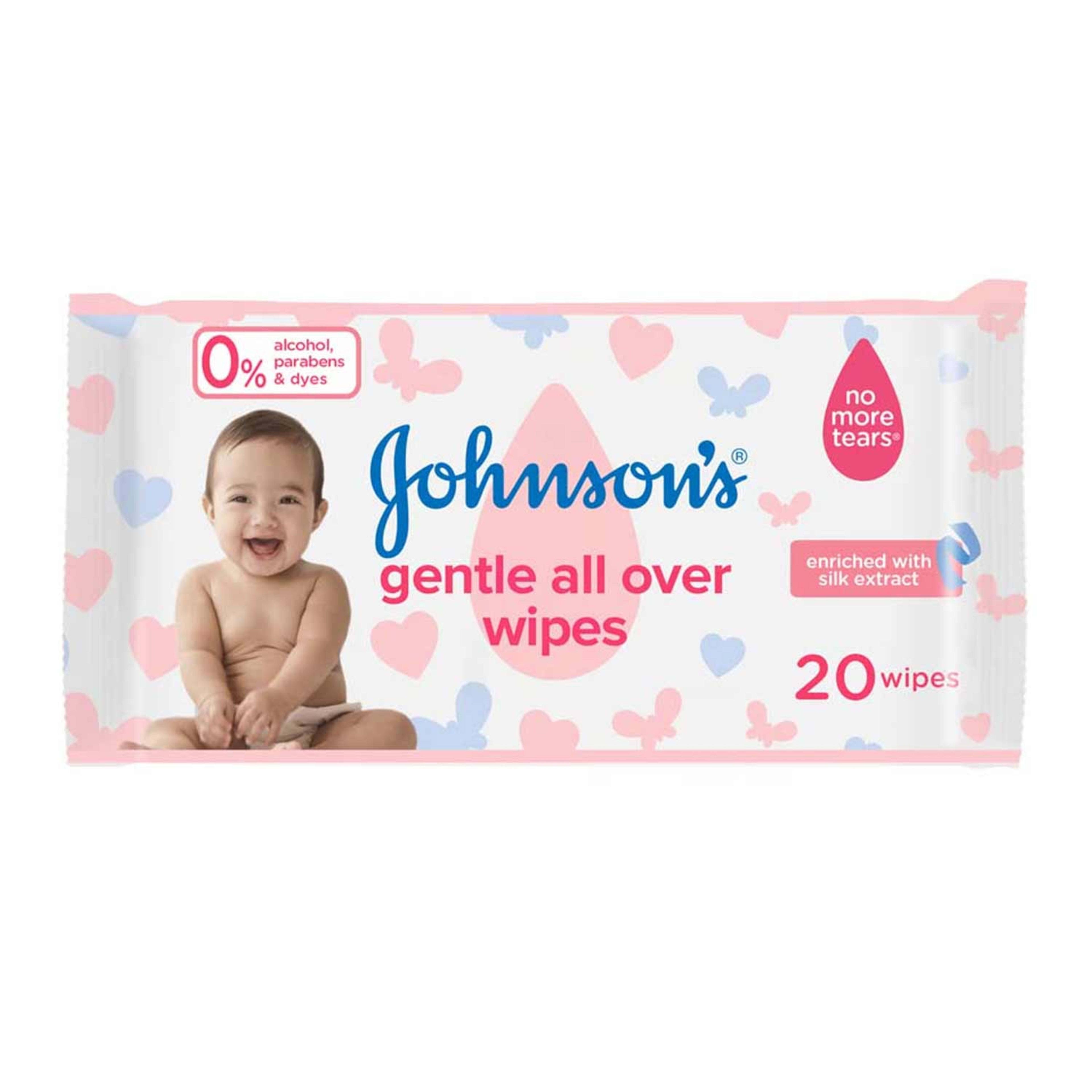 Johnson's Gentle All Over Baby Wipes 20s