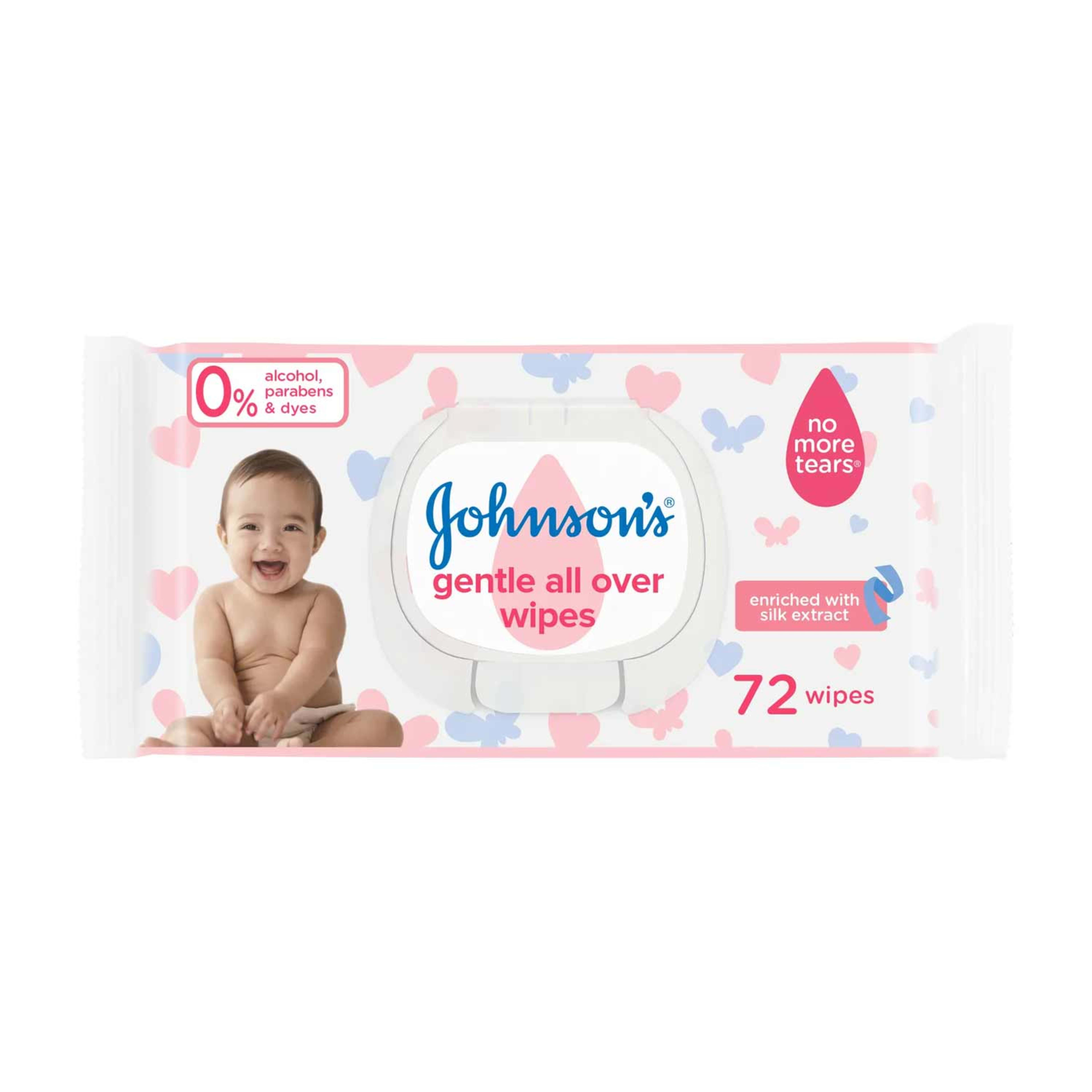 Johnson's Gentle All Over Baby Wipes 72’s