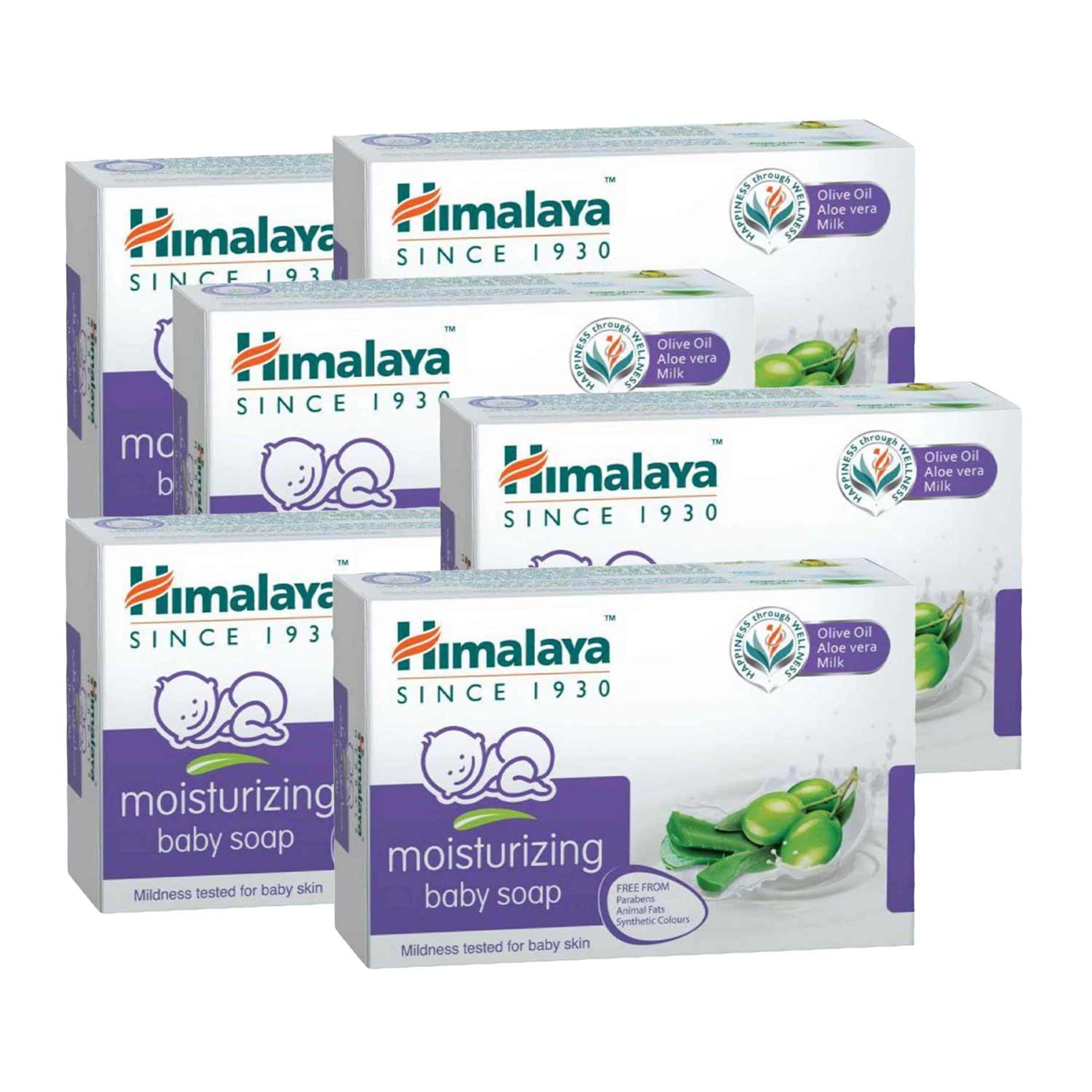 Himalaya Herbals Moisturizing Baby Soap 6pcs X125gm