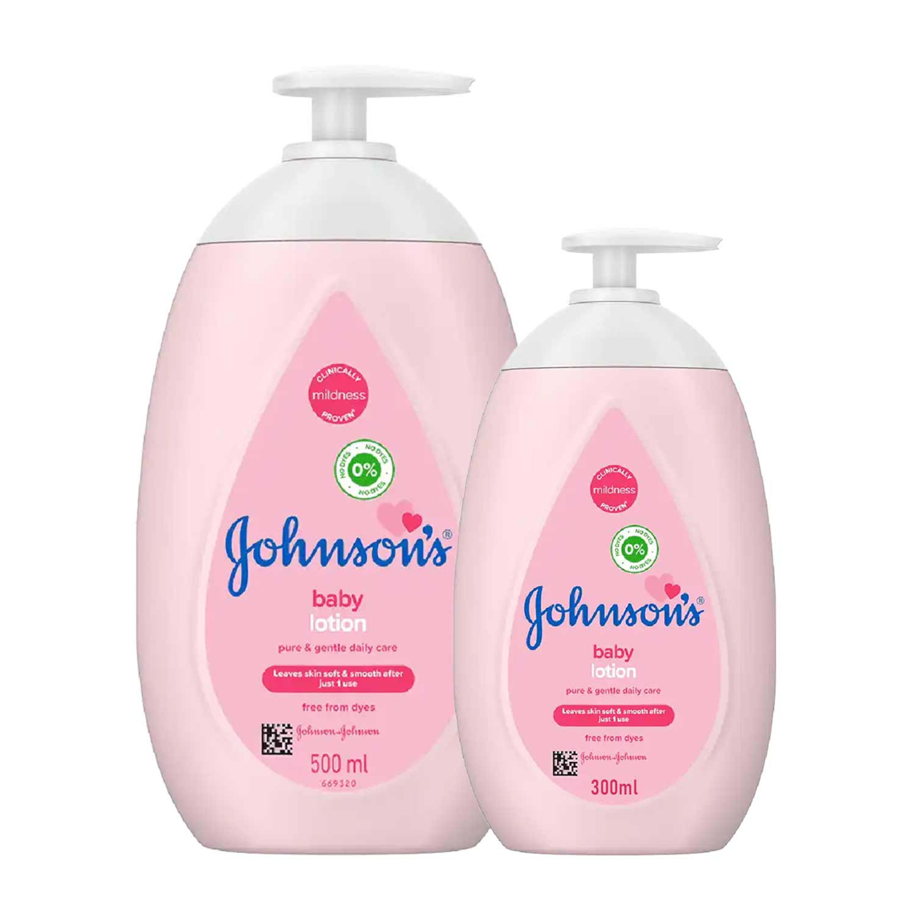 Johnson's Baby Lotion Pure&gentle Daily Care(500+300)ml Free