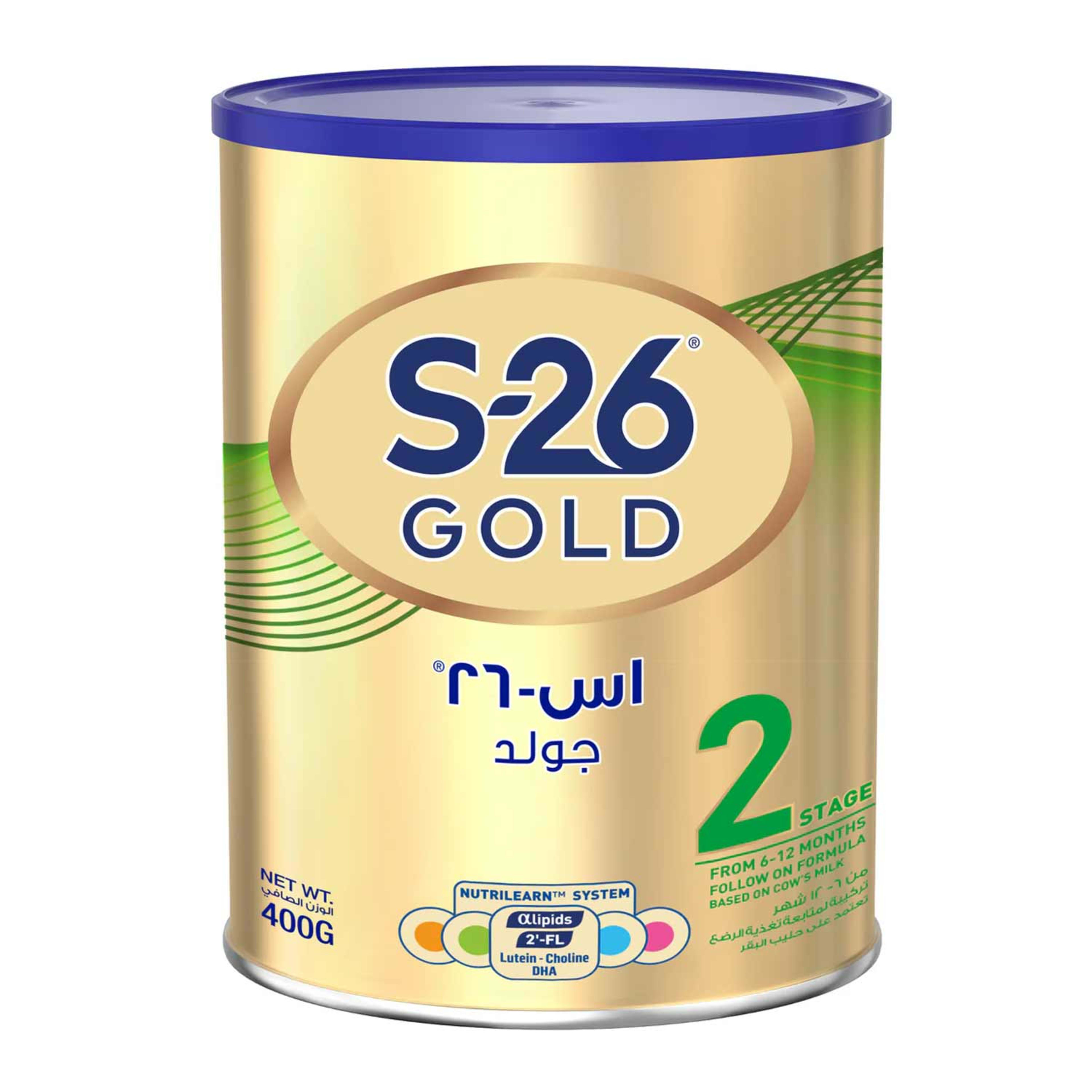 Wyeth S-26 Gold Follow on Formula Milk 6-12m Stage 2 400gm