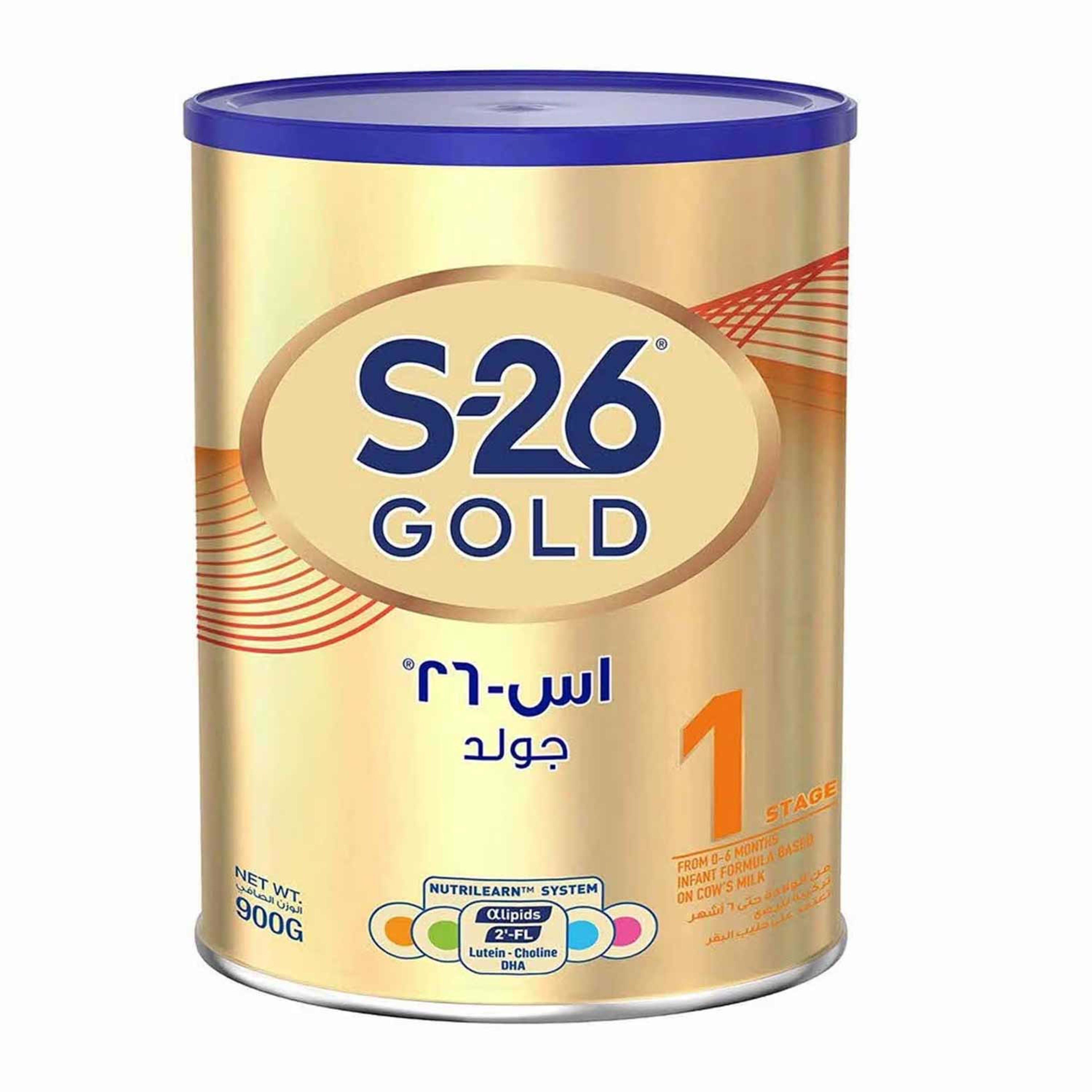 Wyeth S-26 Gold Infant Formula Milk 0-6m Stage 1 900gm