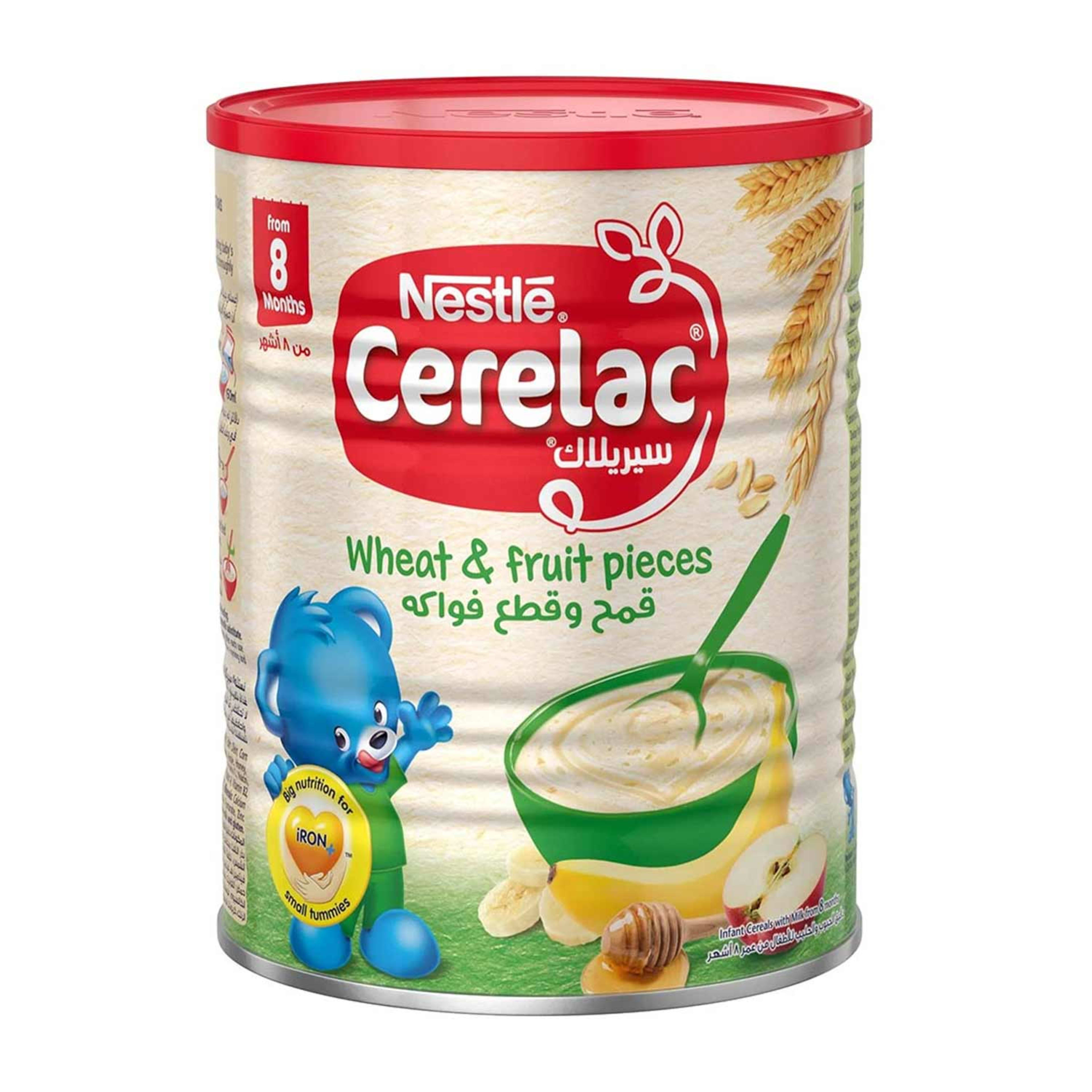 Nestle Cerelac Infant Cereals with Milk Wheat & Fruit Pcs 400gm