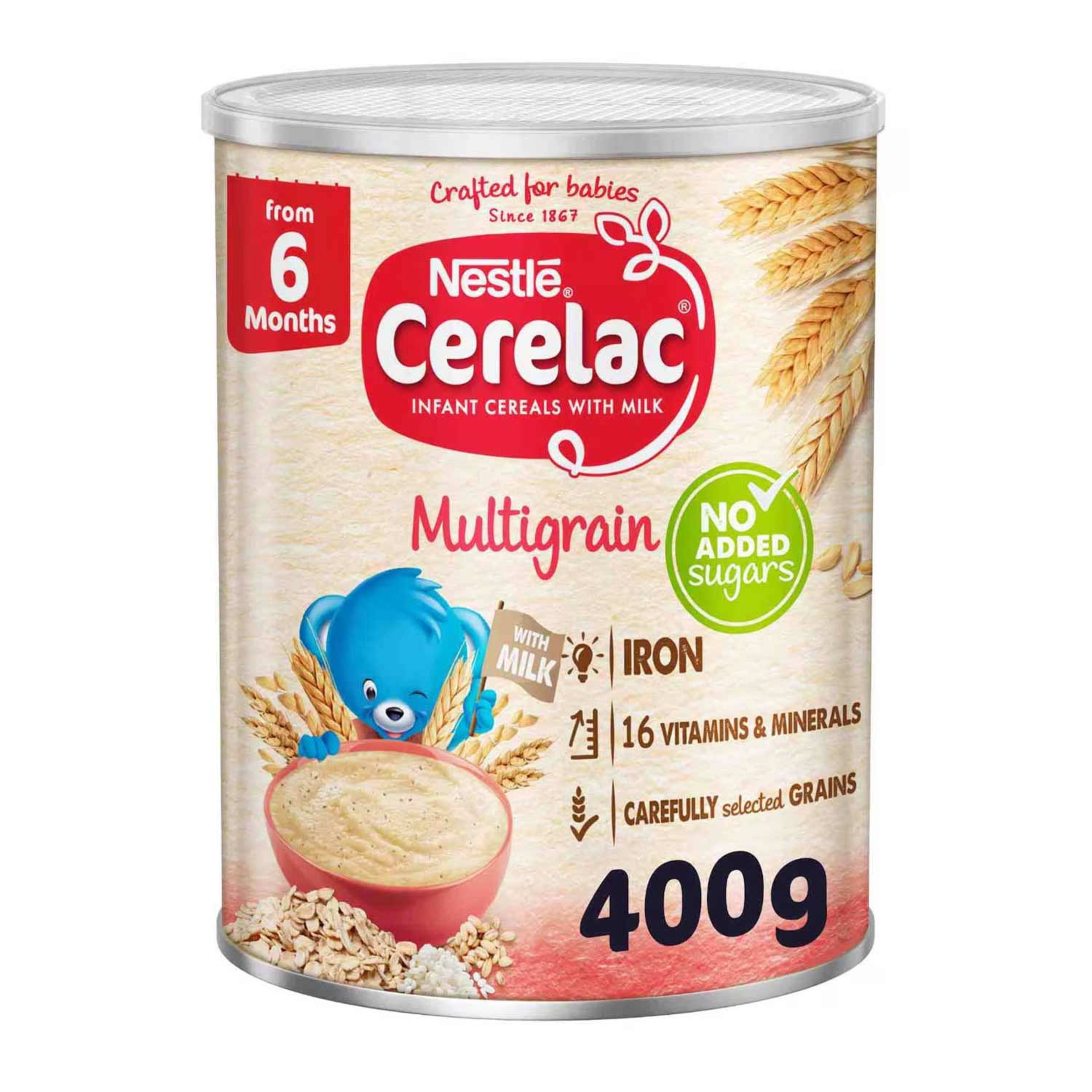 Nestle Cerelac Multigrain No Added Sugar 400gm