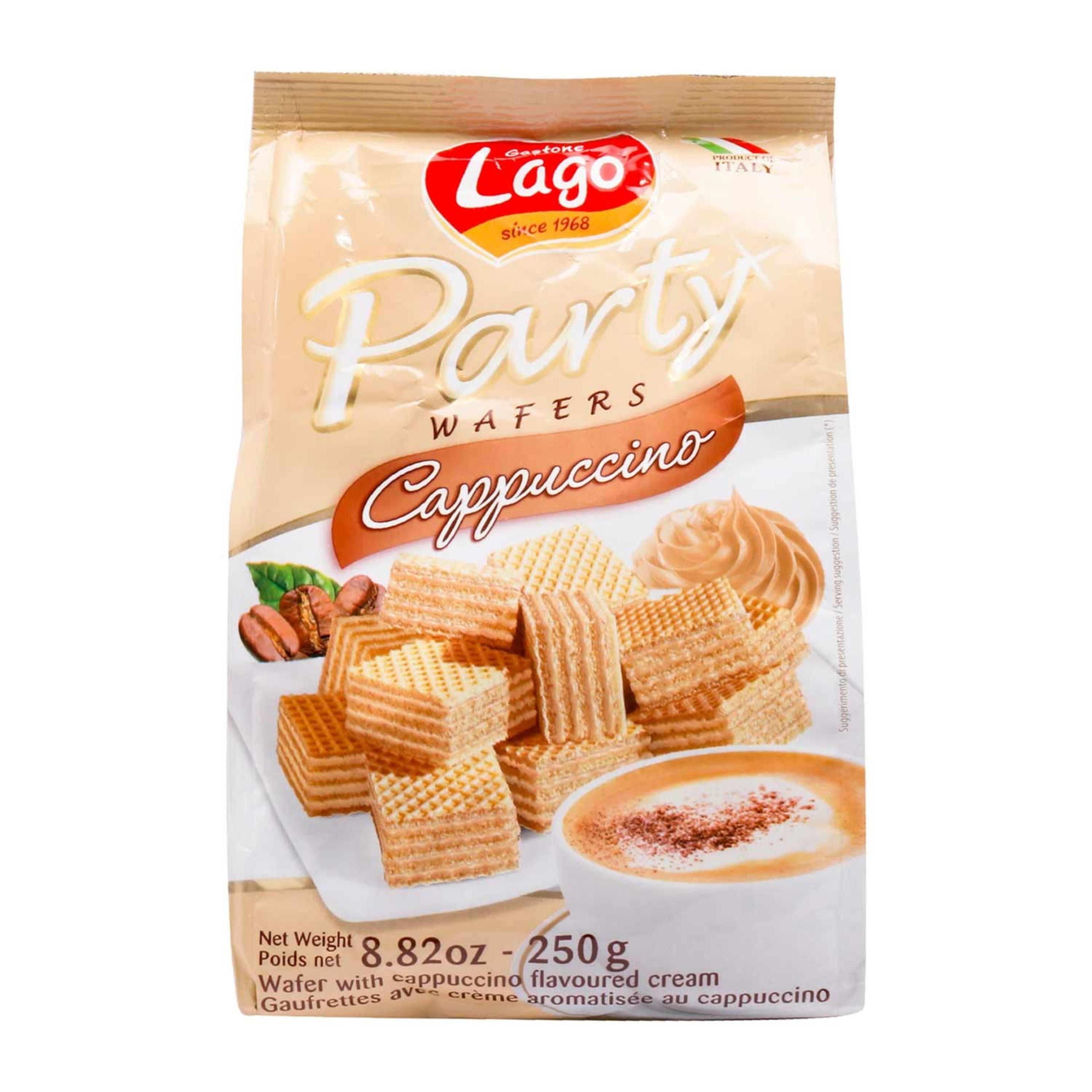 Lago Party Wafers Cappuccino 250gm