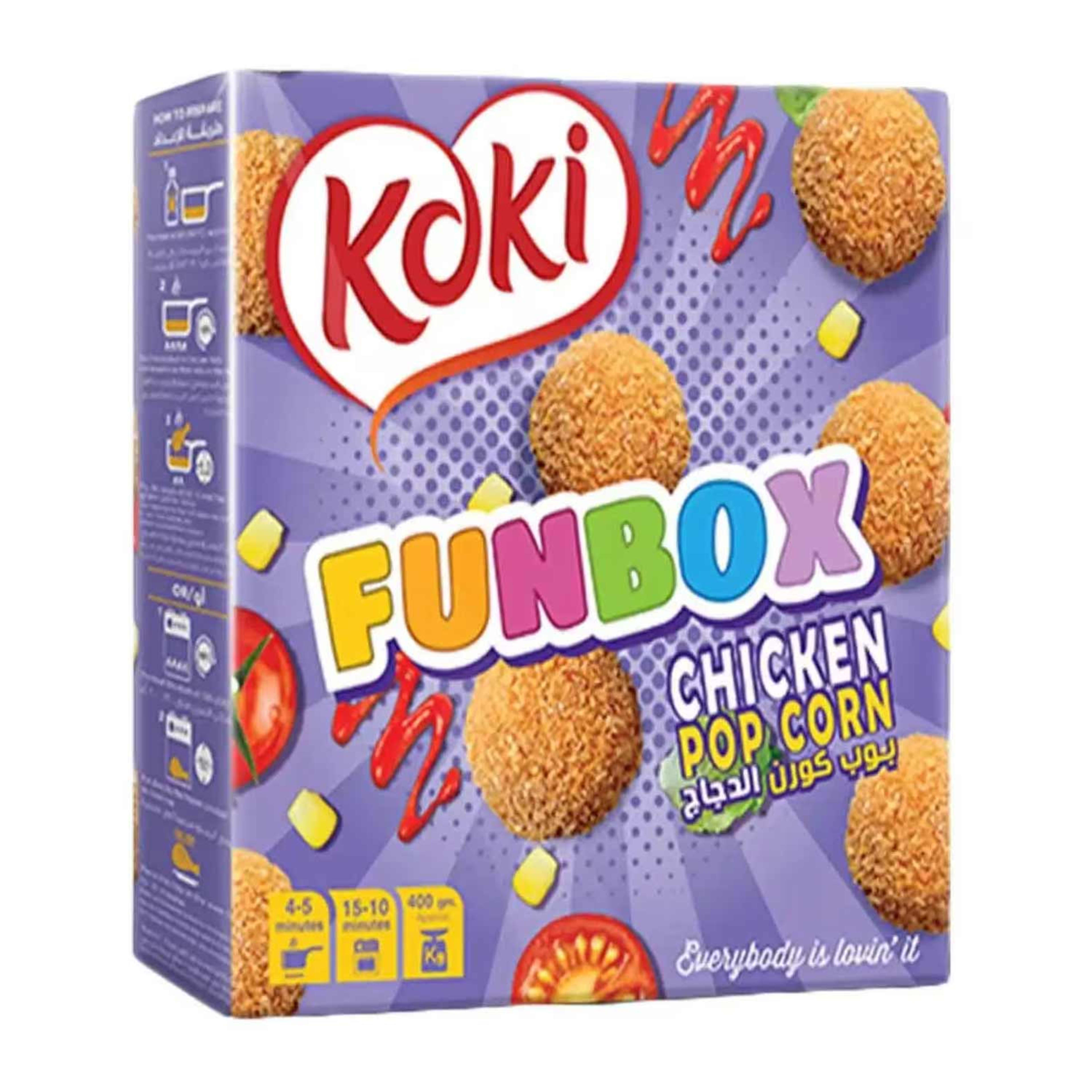 Koki Fun Box Chicken Pop Corn 400gm