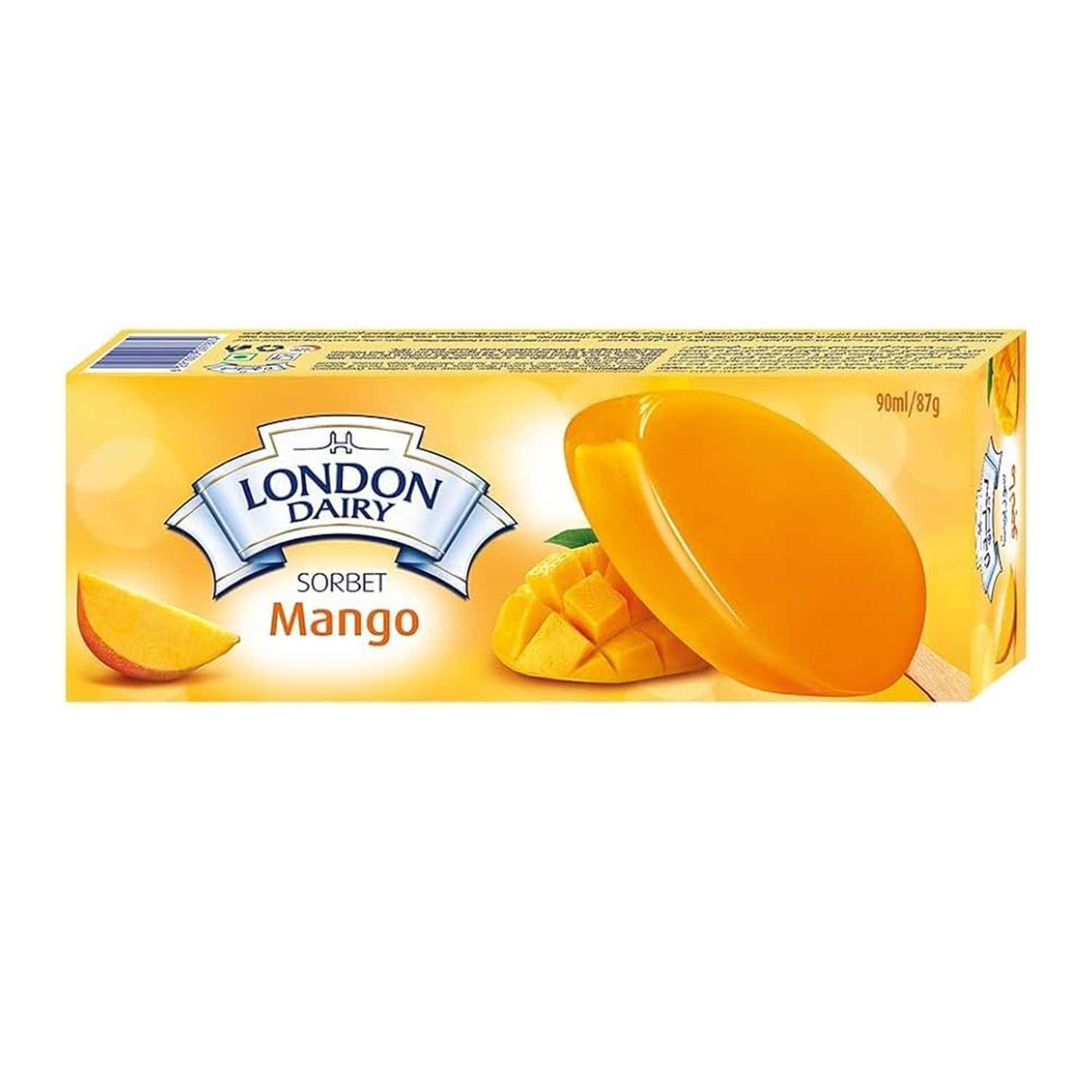 London Dairy Ice Cream Mango Sorbet Stick 100ml