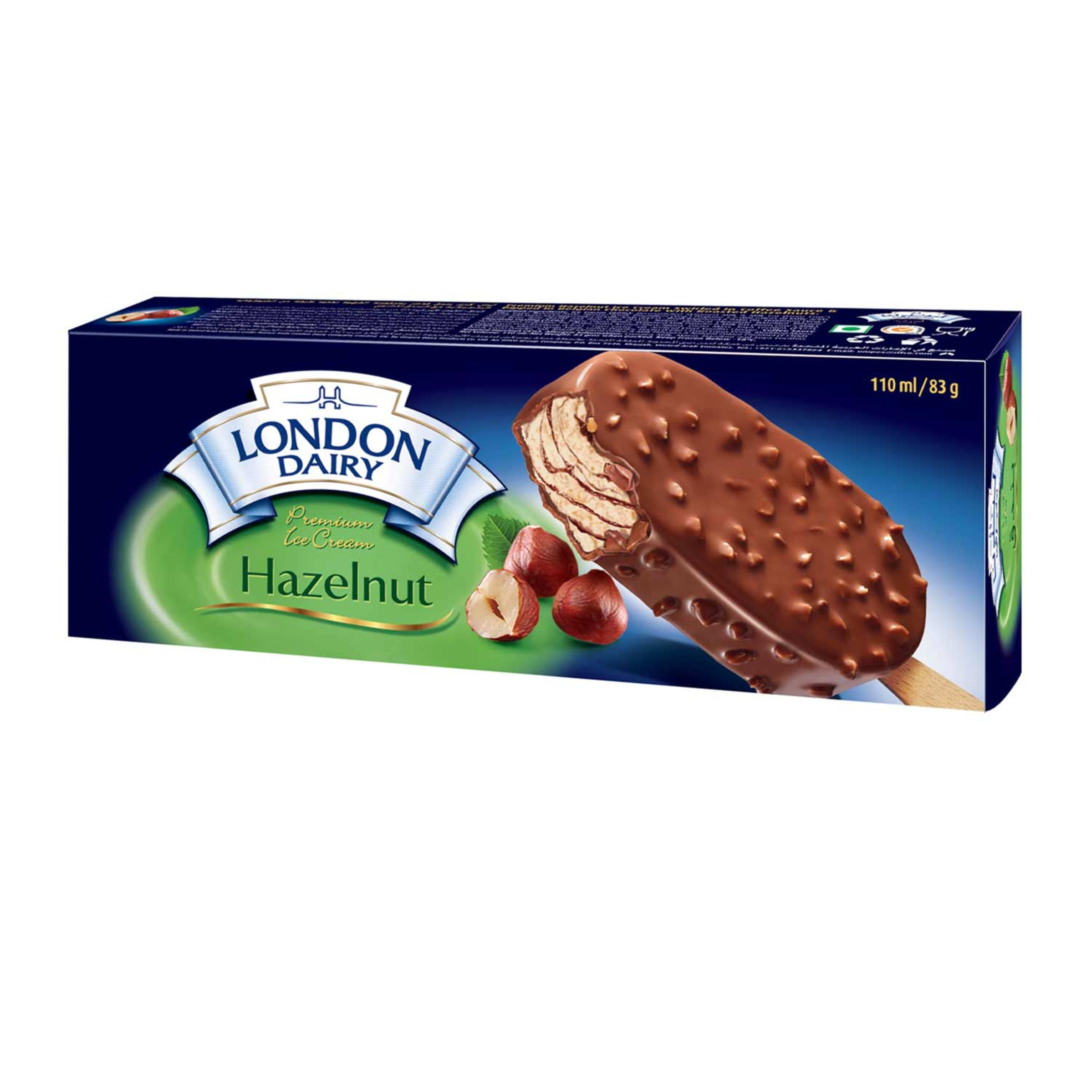 London Dairy Hazelnut Ice Cream Stick 110ml