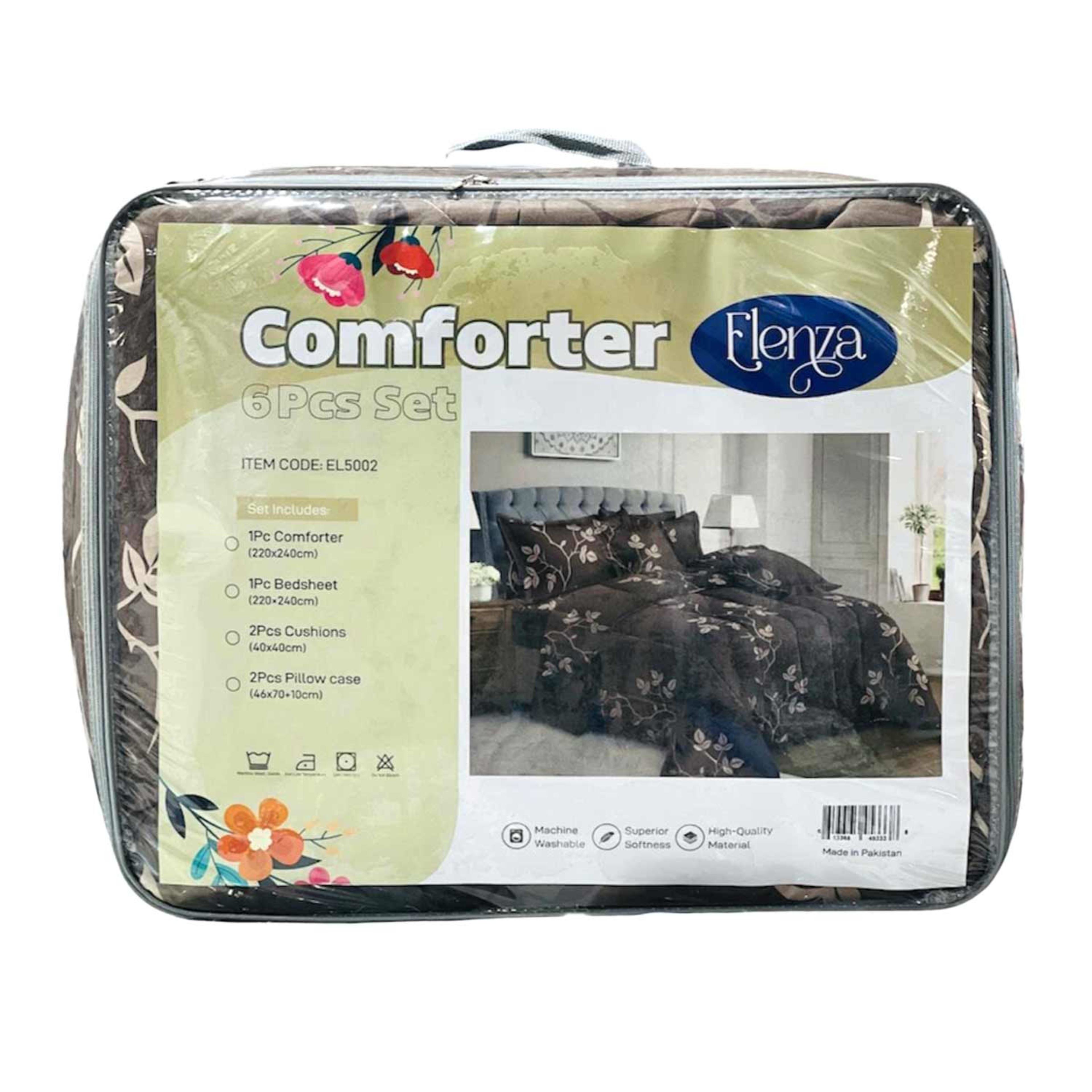 Elenza Comforter Set 6pcs 220x240cm El5002
