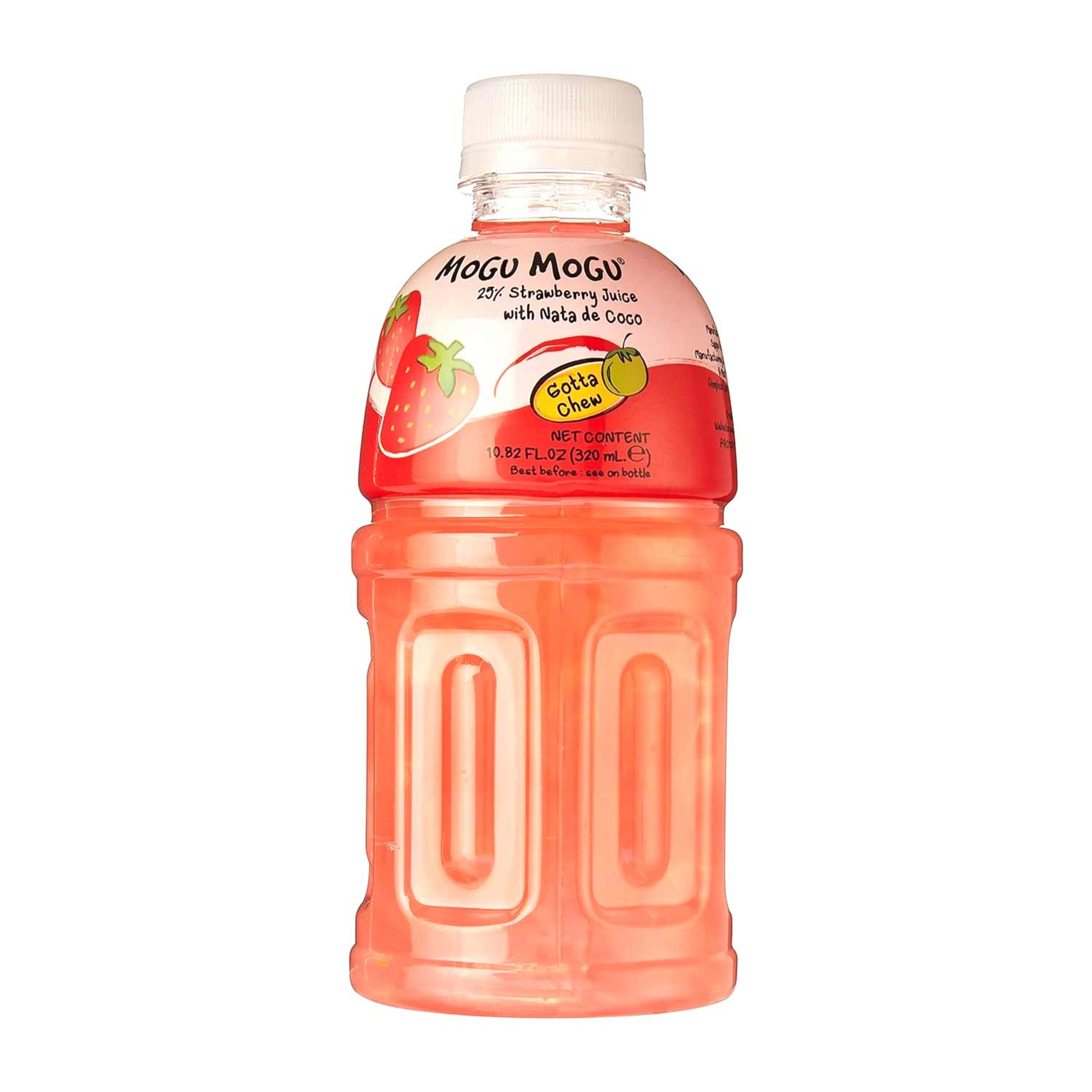 Mogu Mogu Strawberry Juice 25% W/ Nata De Coco 320ml