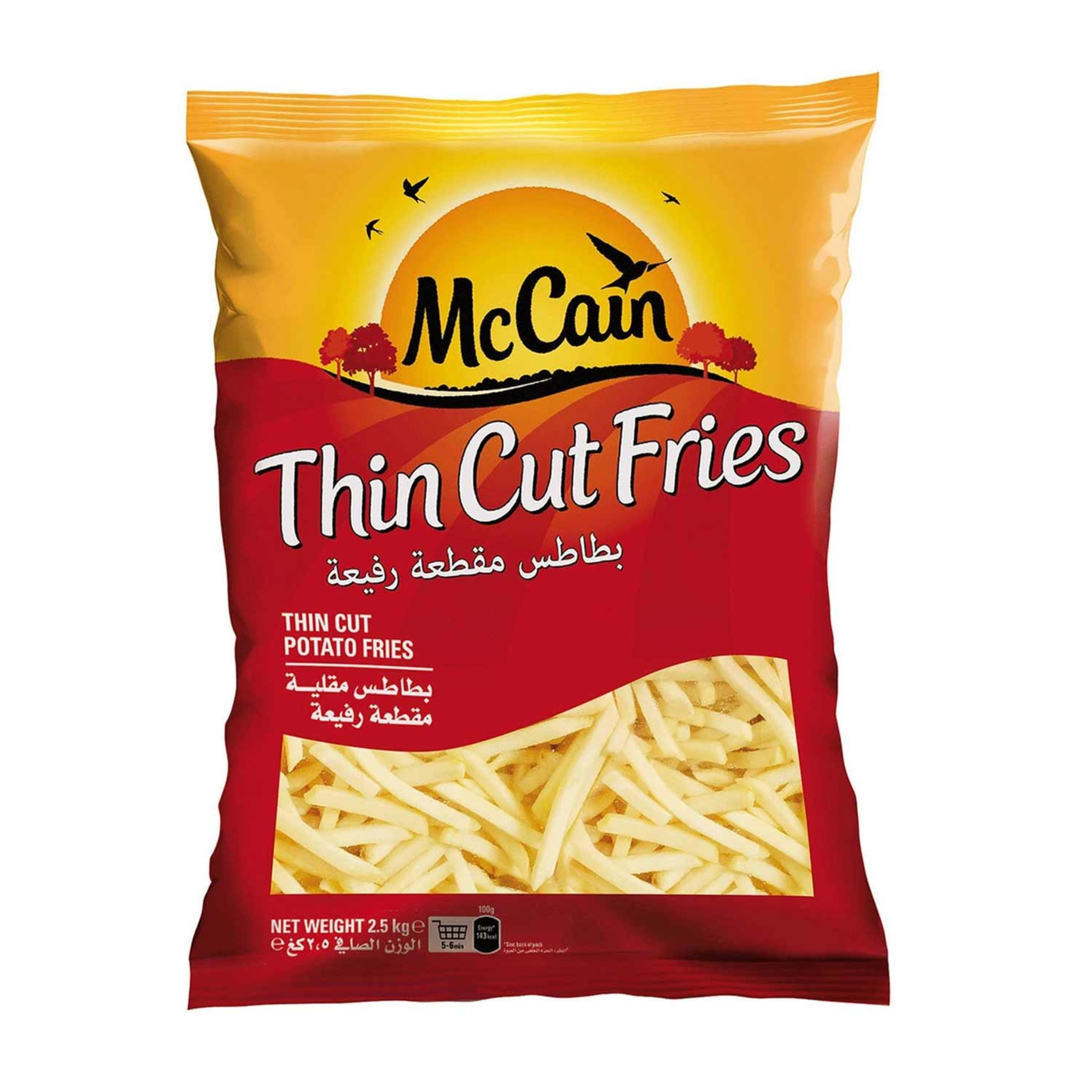 Mccain Thin Cut Potato Fries 2.5kg