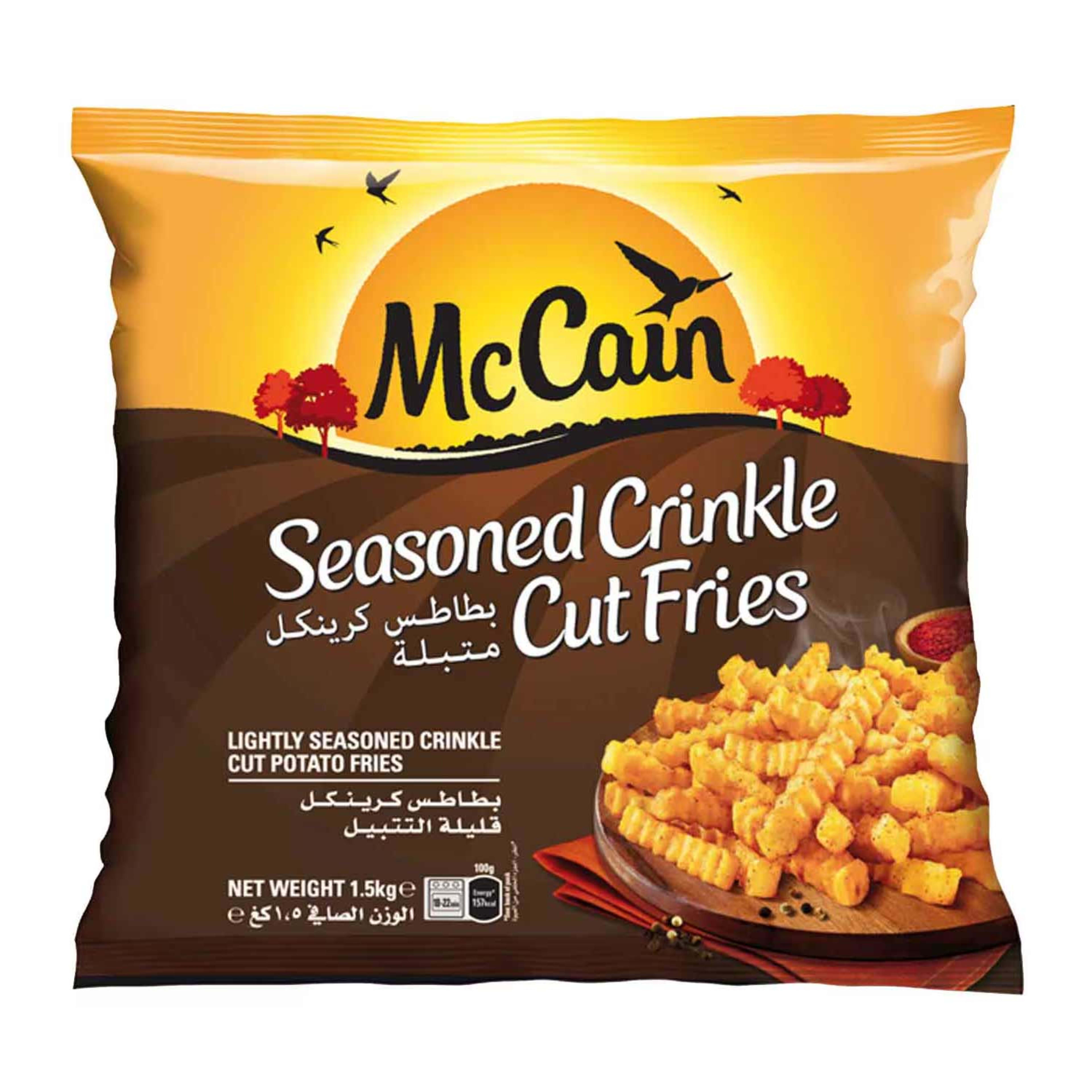 Mccain Seasoned Crinkle Cut Fries 1.5kg