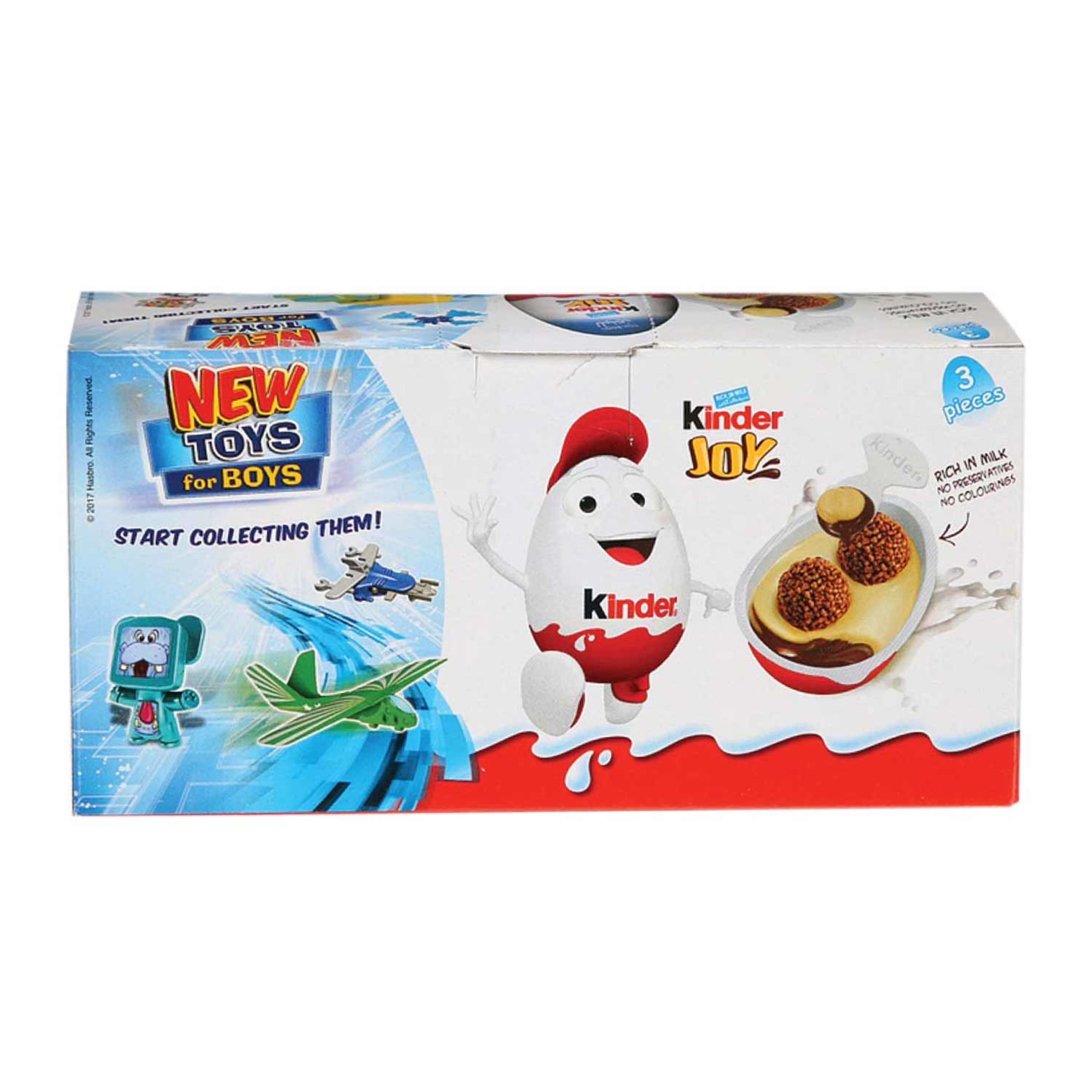 Kinder Joy Rich in Milk with Surprise for Boys 20gmx3s 60gm