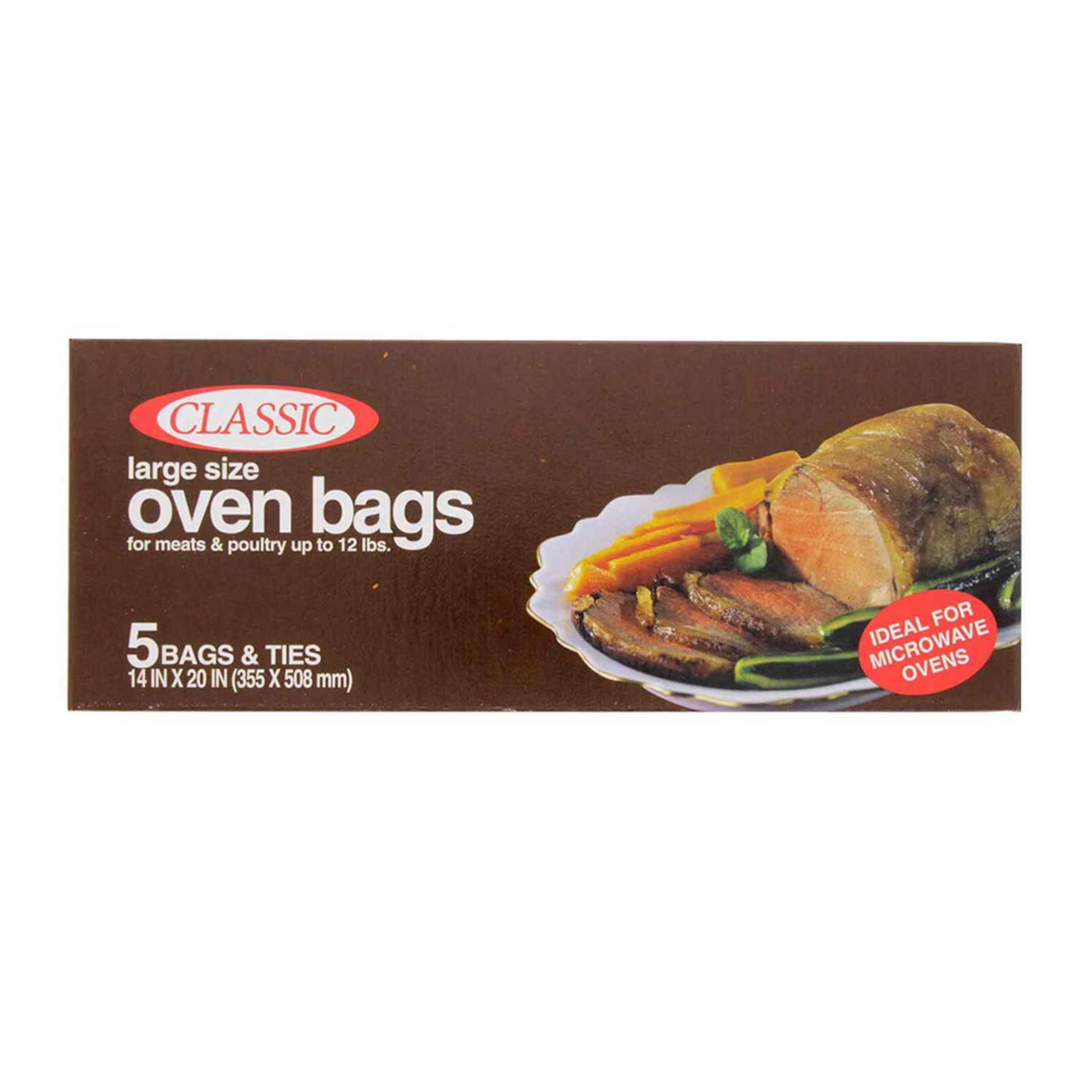 Classic Oven Bags Large 14" X20" 5's