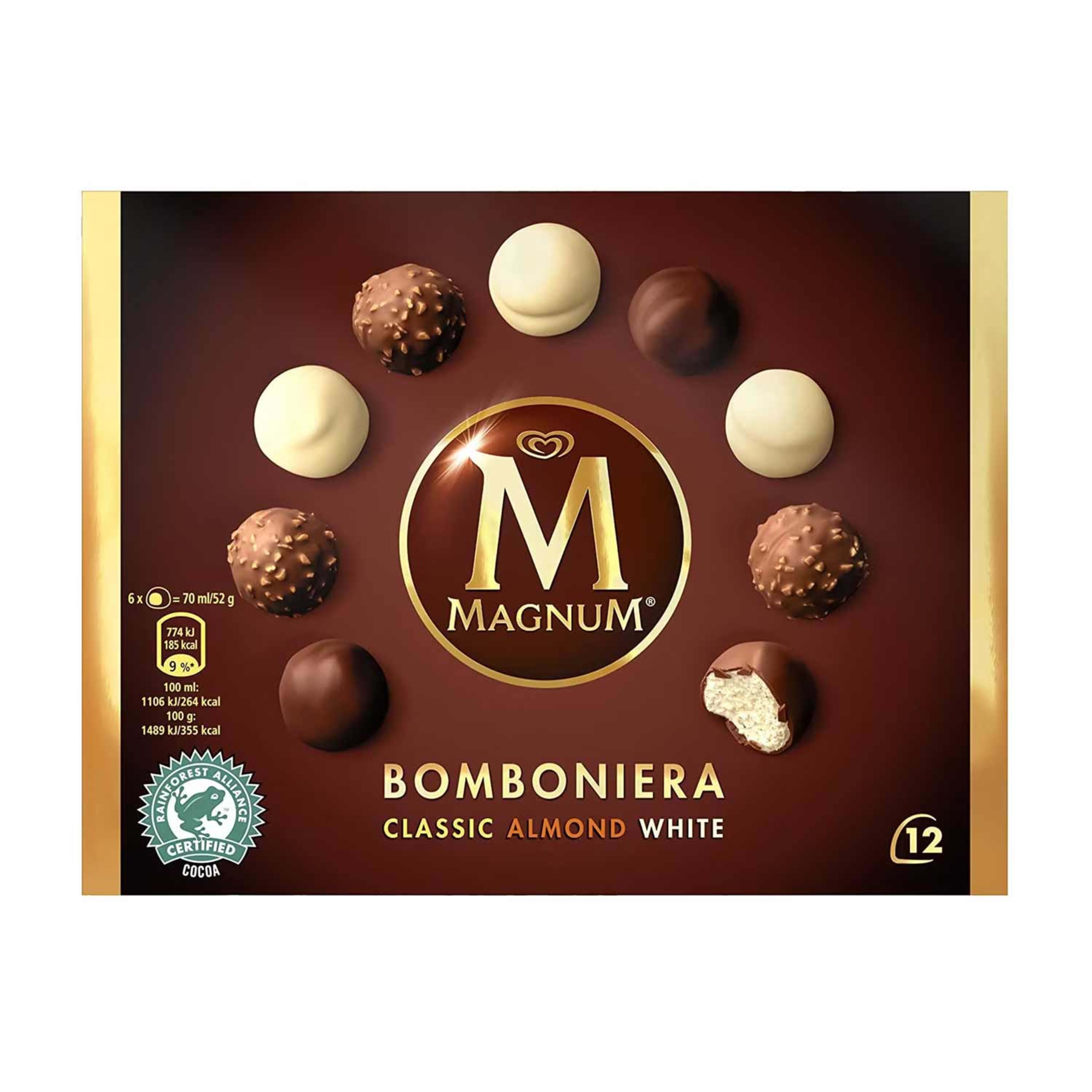 Magnum Bomboneira Clasic Almond White Ice Cream 140ml