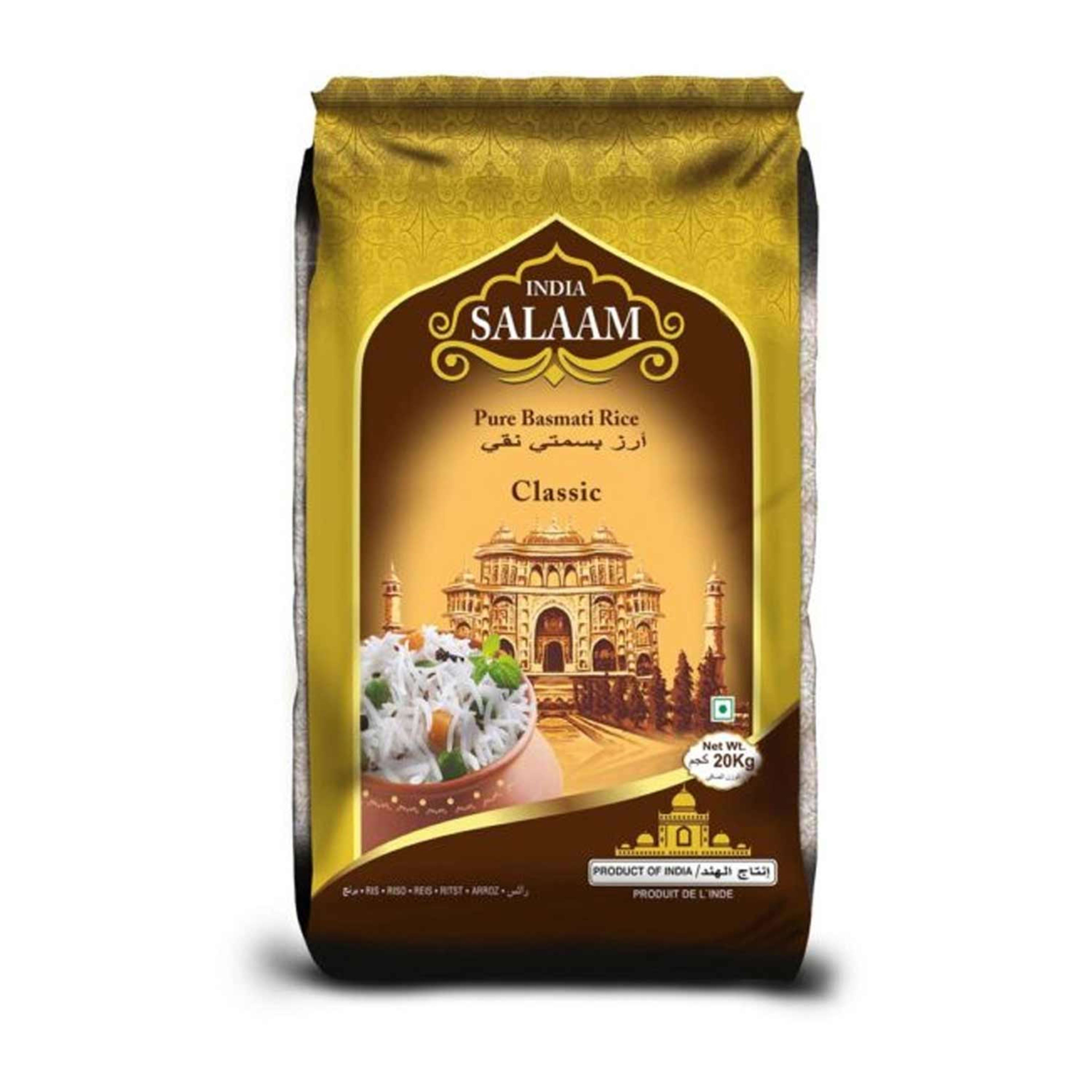 India Salaam Pure Basmati Rice Classic 20kg