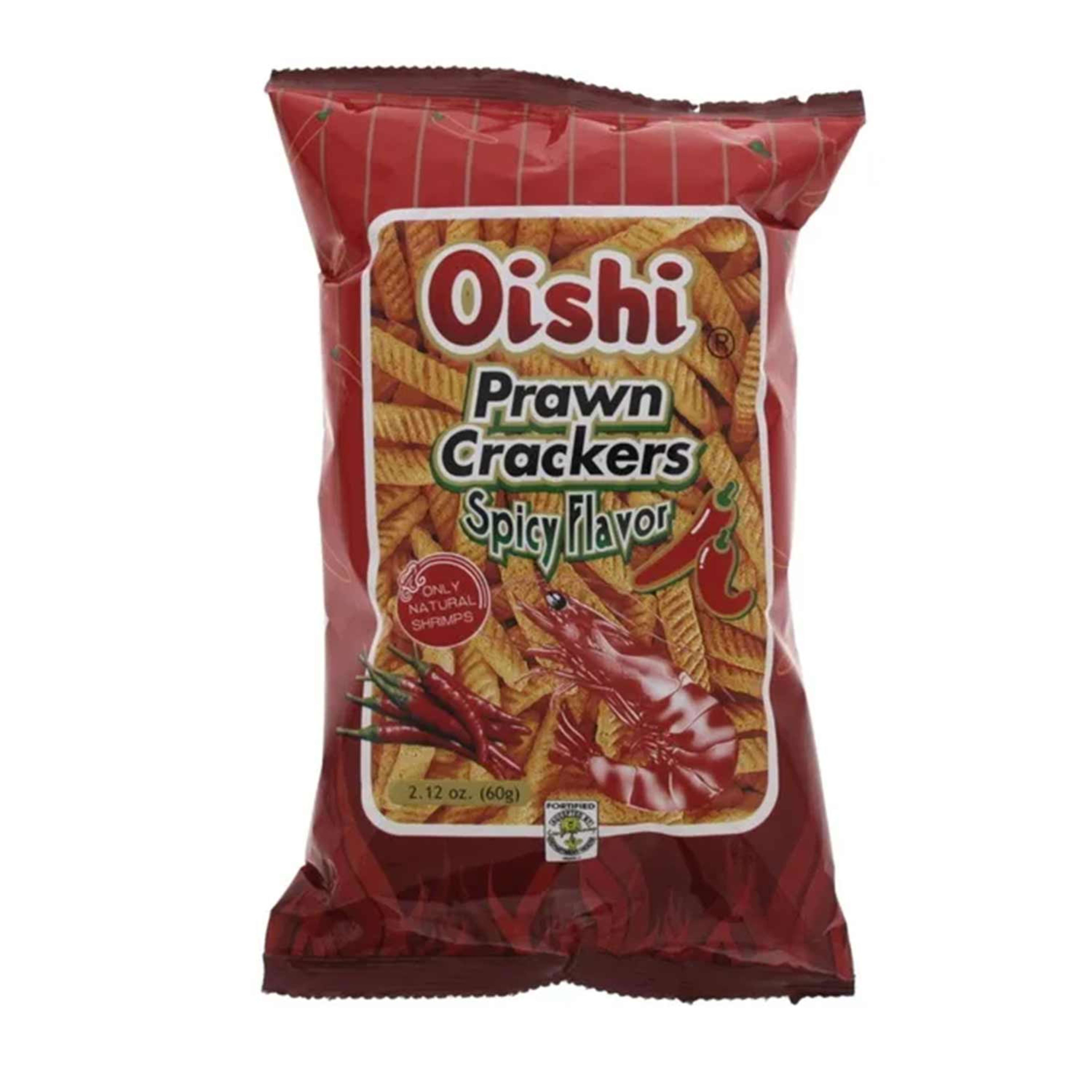 Oishi Prawn Crackers Spicy Flavor 60gm
