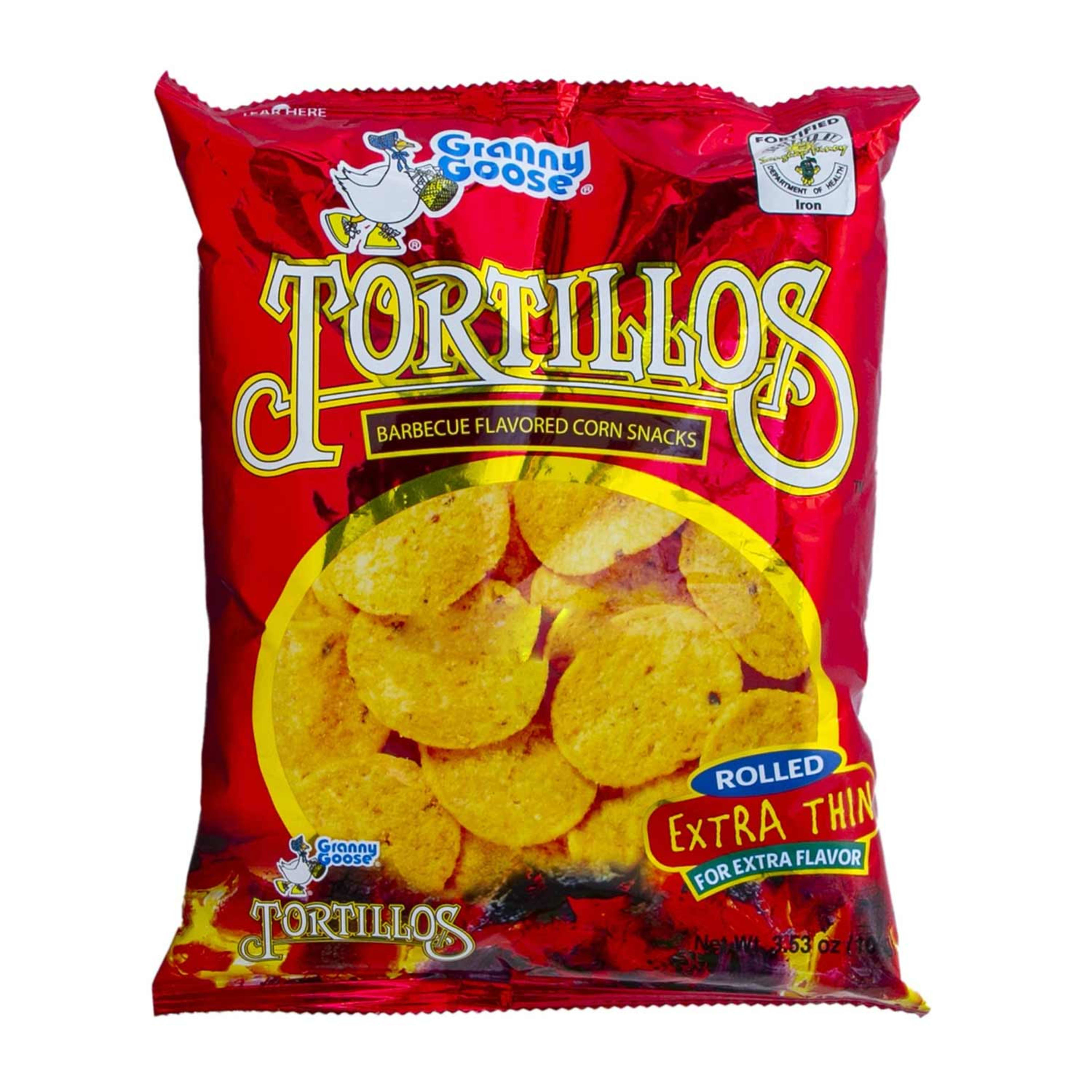 Granny Goose Tortillos Barbecue Flavoured 100gm