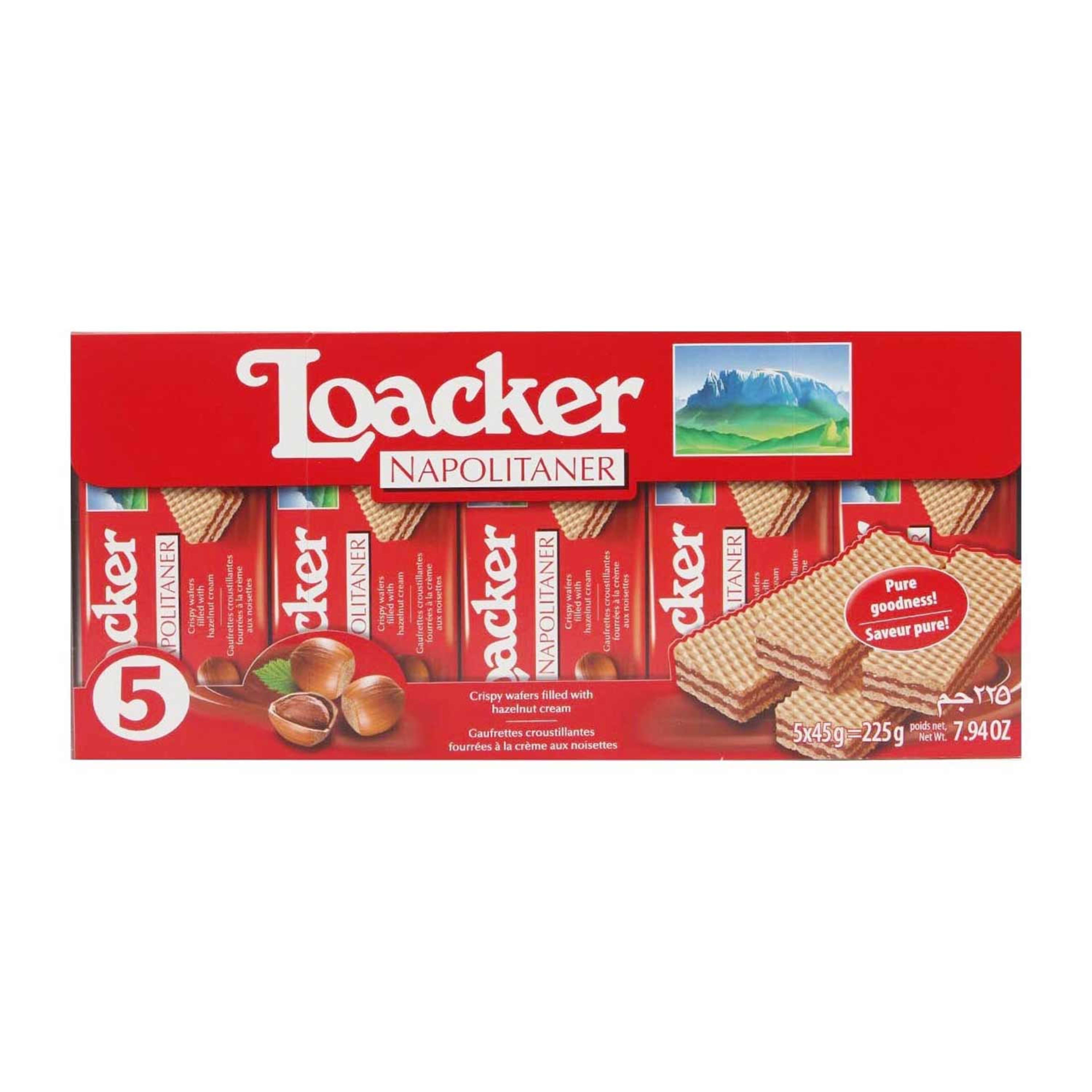 Loacker Cream Napolitaner Wafer 45gm 4+1free Sp.offer