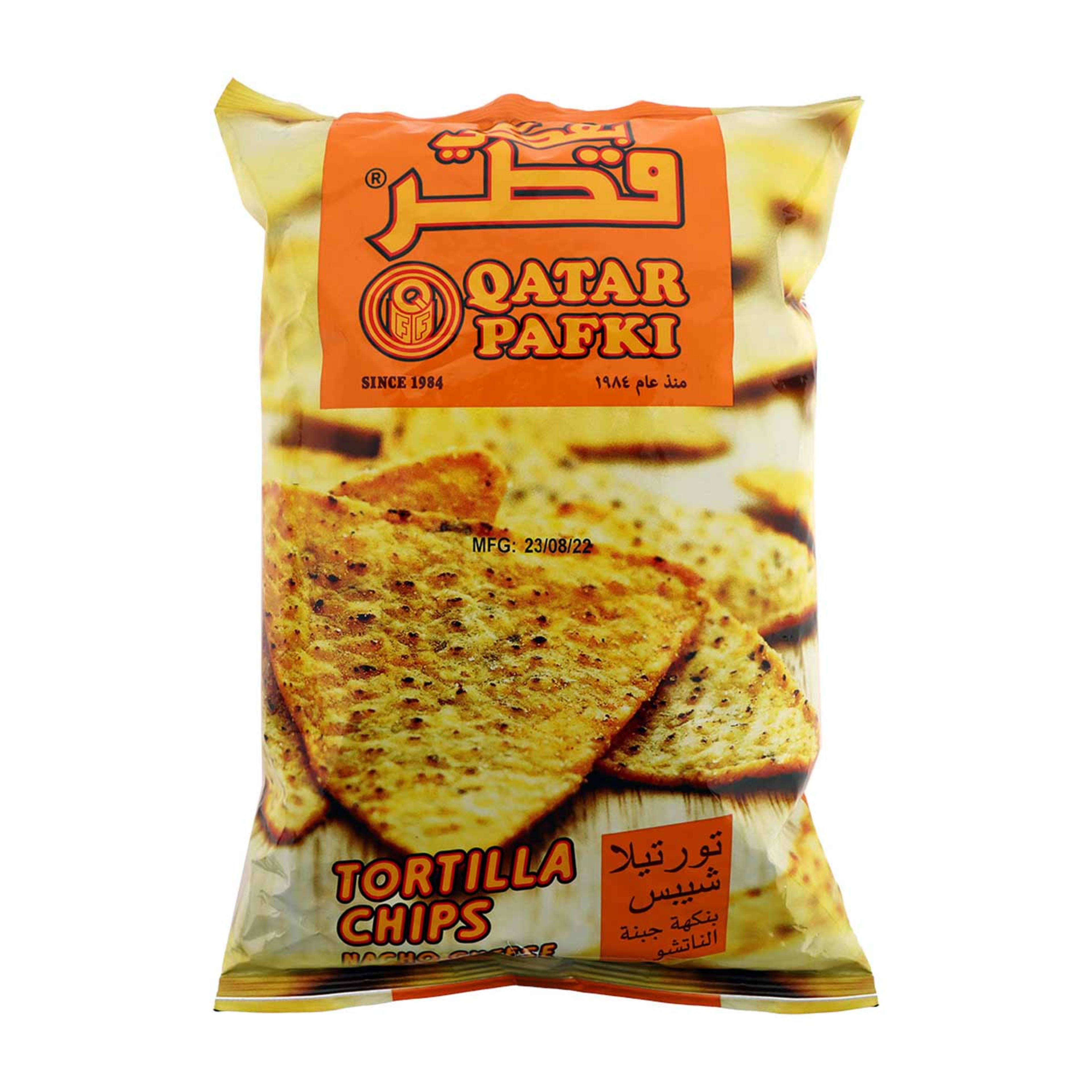 Qatar Pafki Tortilla Chips Nacho Cheese Flavour 125gm