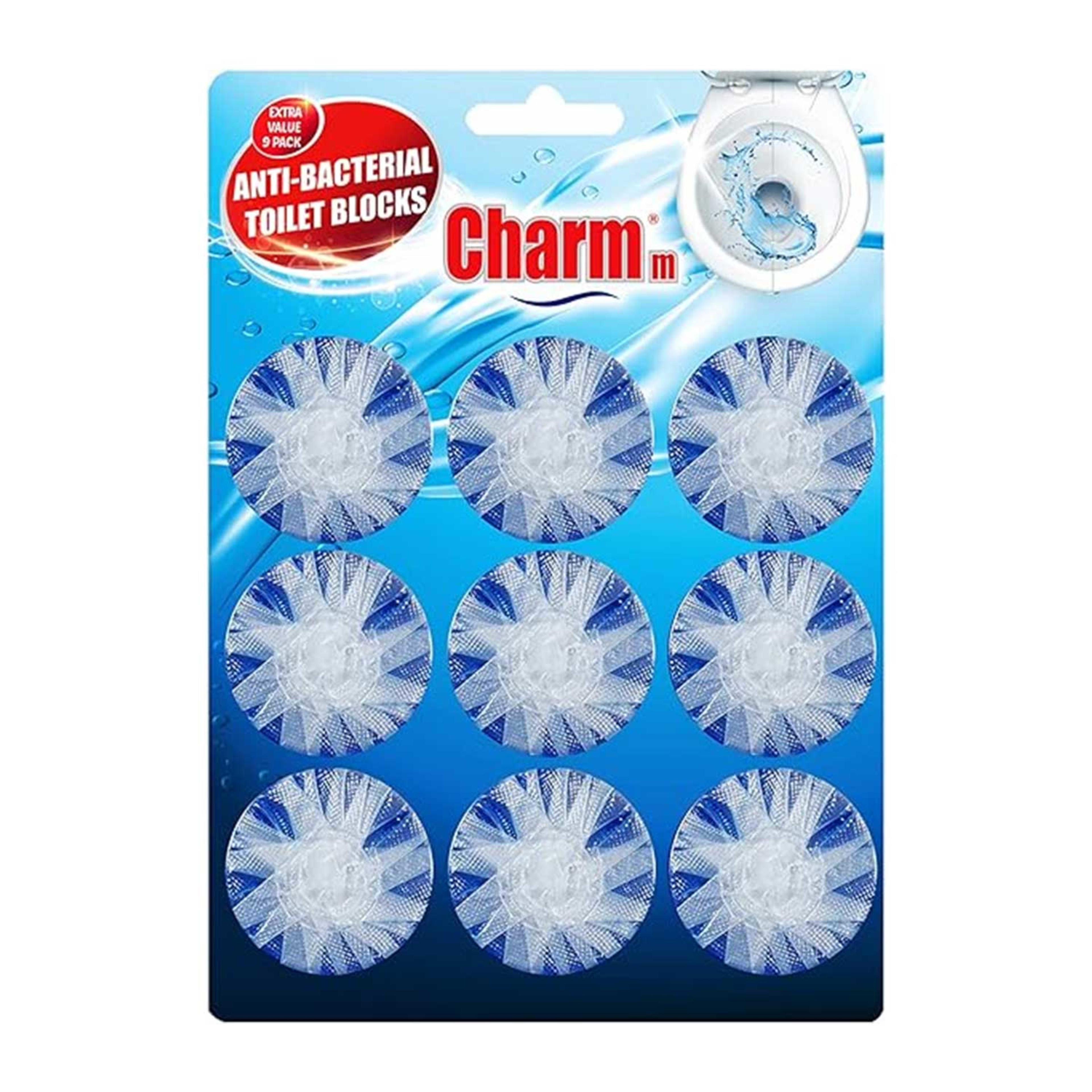 Charmm Toilet Blocks Blue 9pack