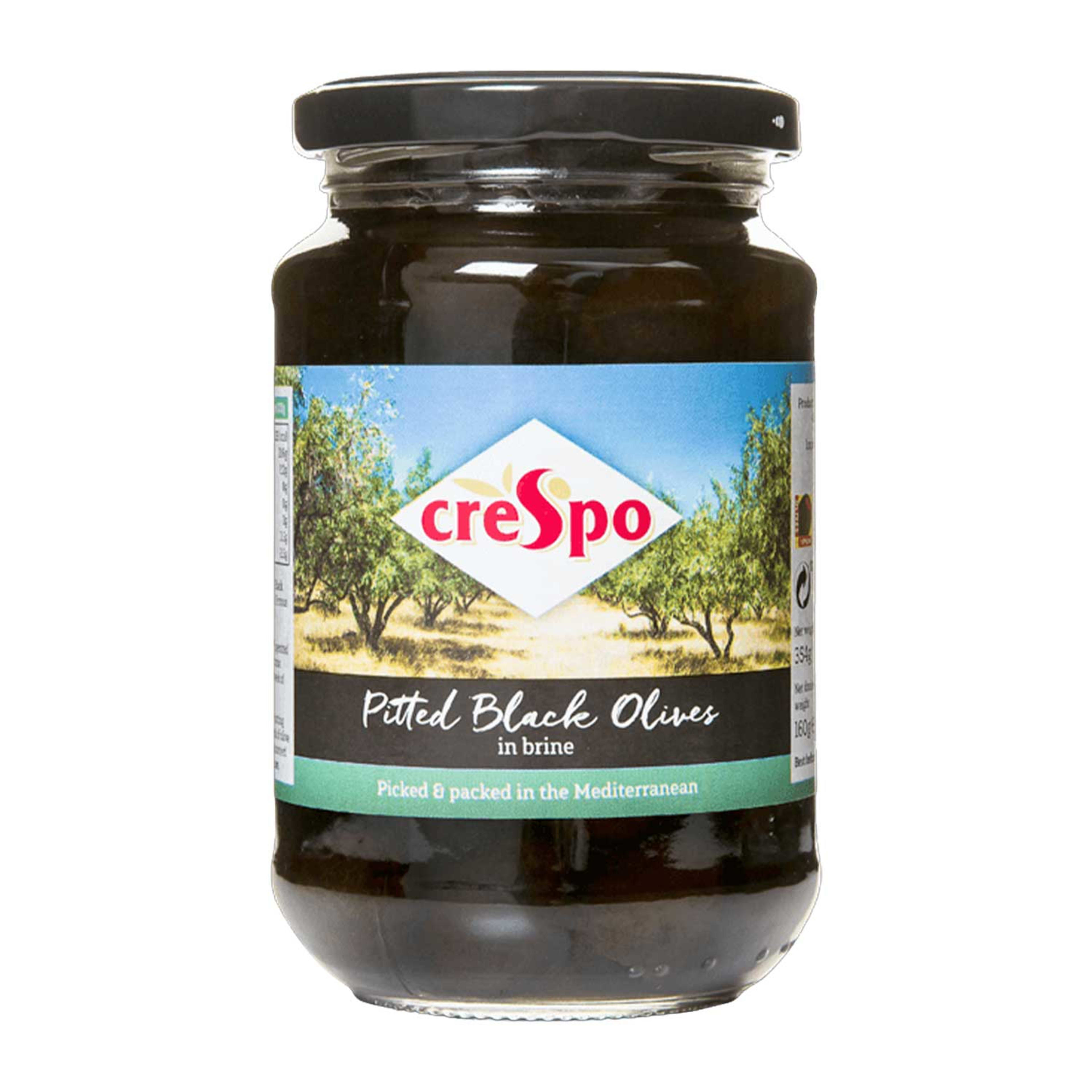 Crespo Black Pitted Olives 354gm