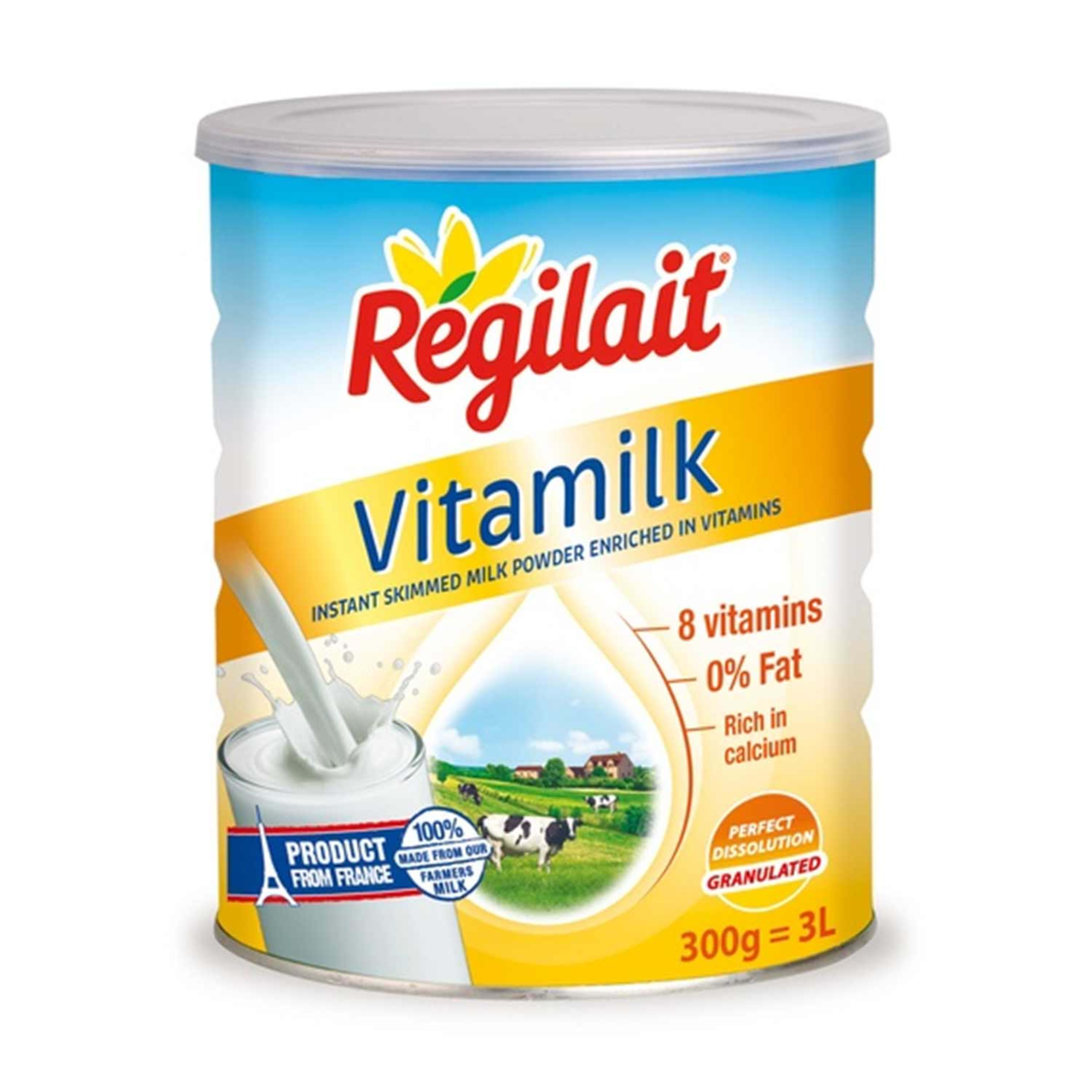 Regilait Vitamilk 0%fat+10vitamins Instant Skim. Milk 300gm