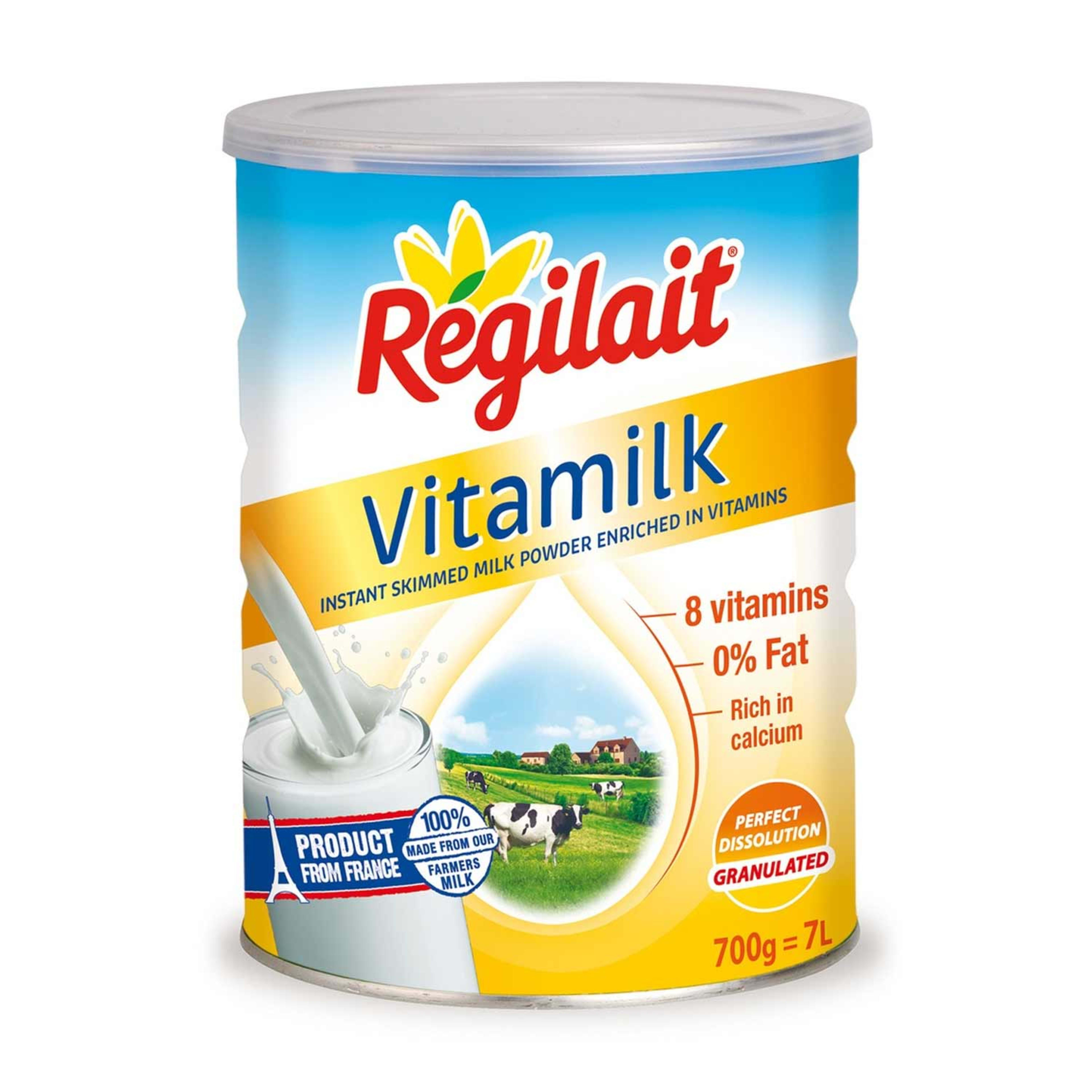 Regilait Vitamilk 0%fat+10vitamins Instant Skim. Milk 700gm