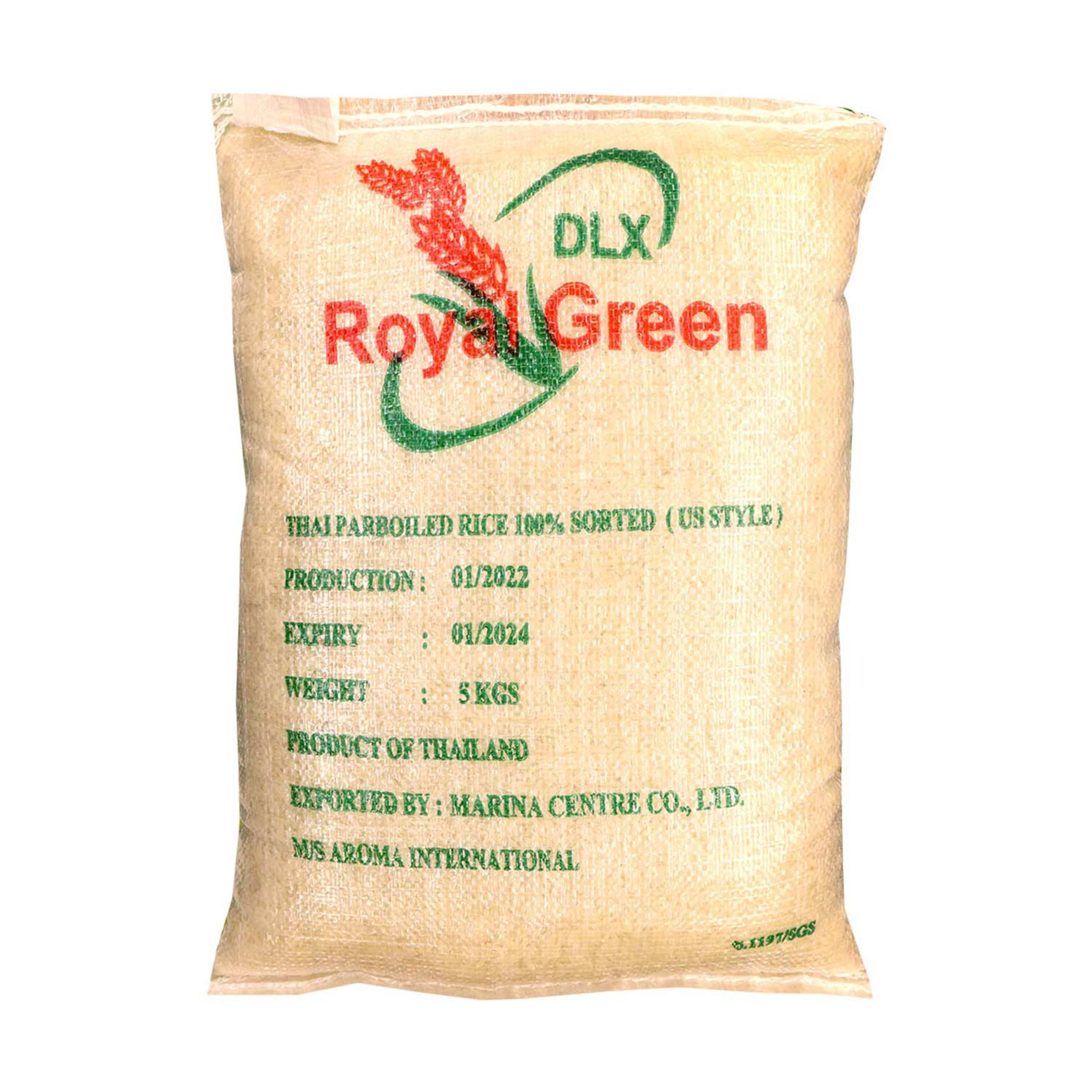 Royal Green Thailand Us Style Rice 5kg