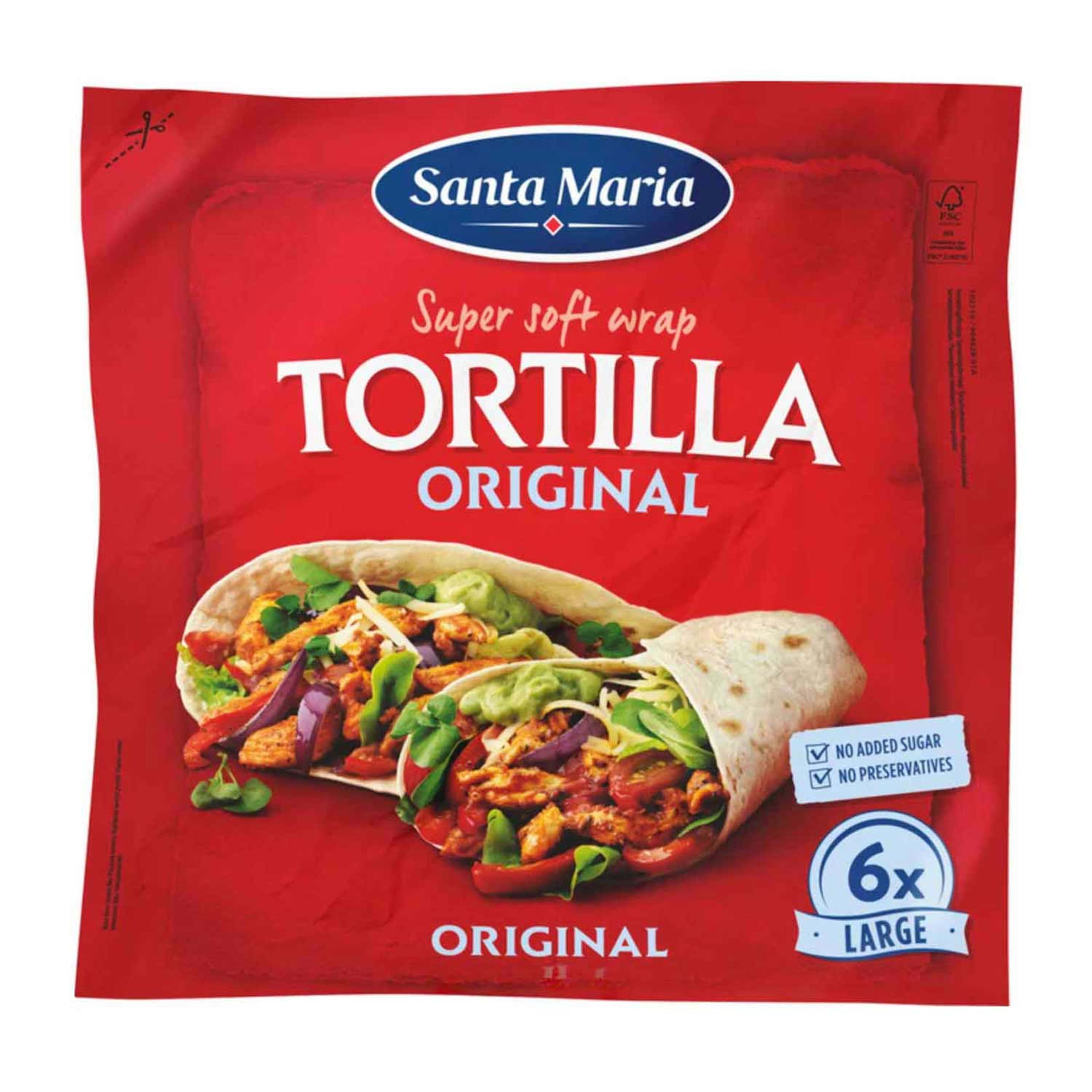 Santa Maria Tortilla Original Large 371gm