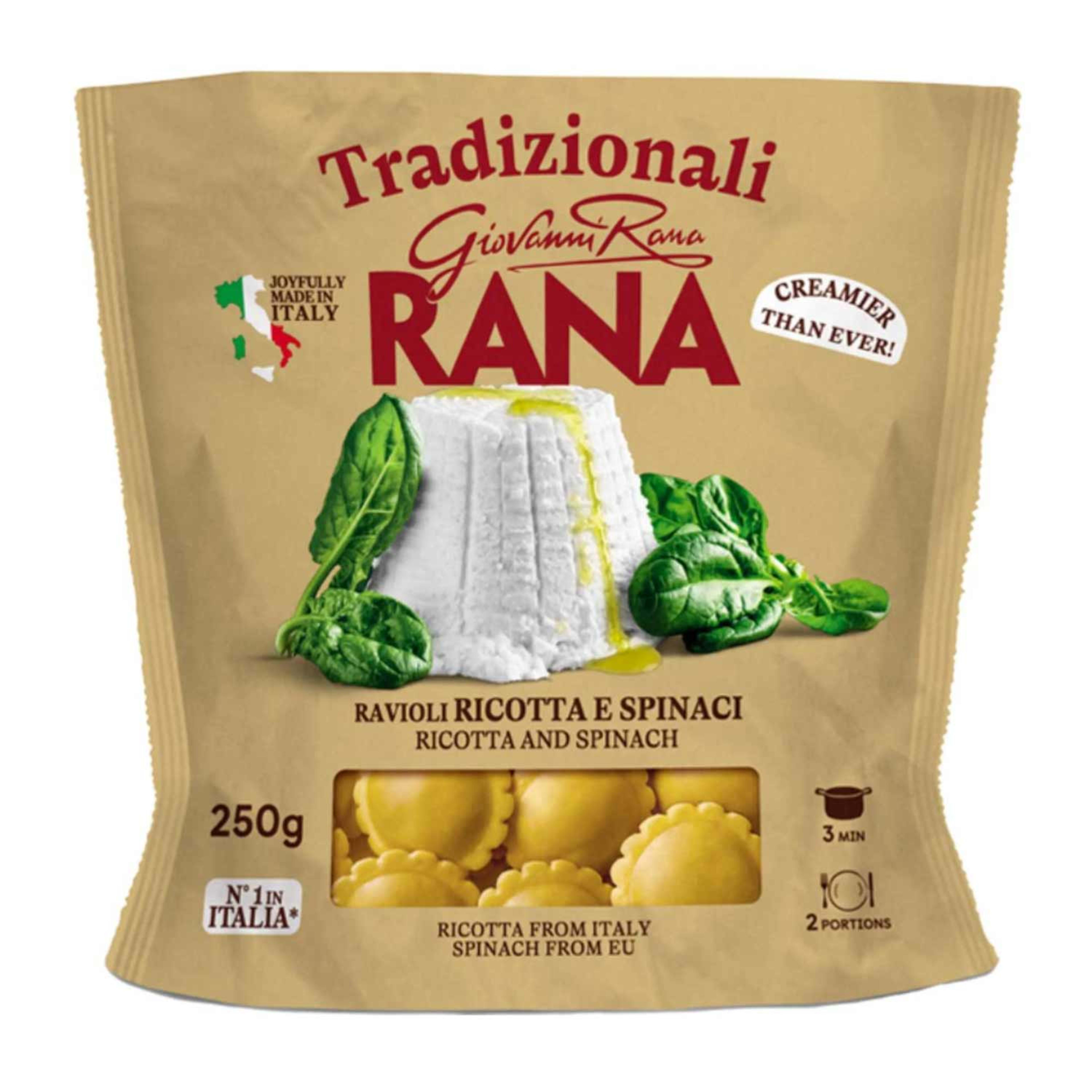 Pasta Roma Ravioli Ricotta & Spinach 250gm