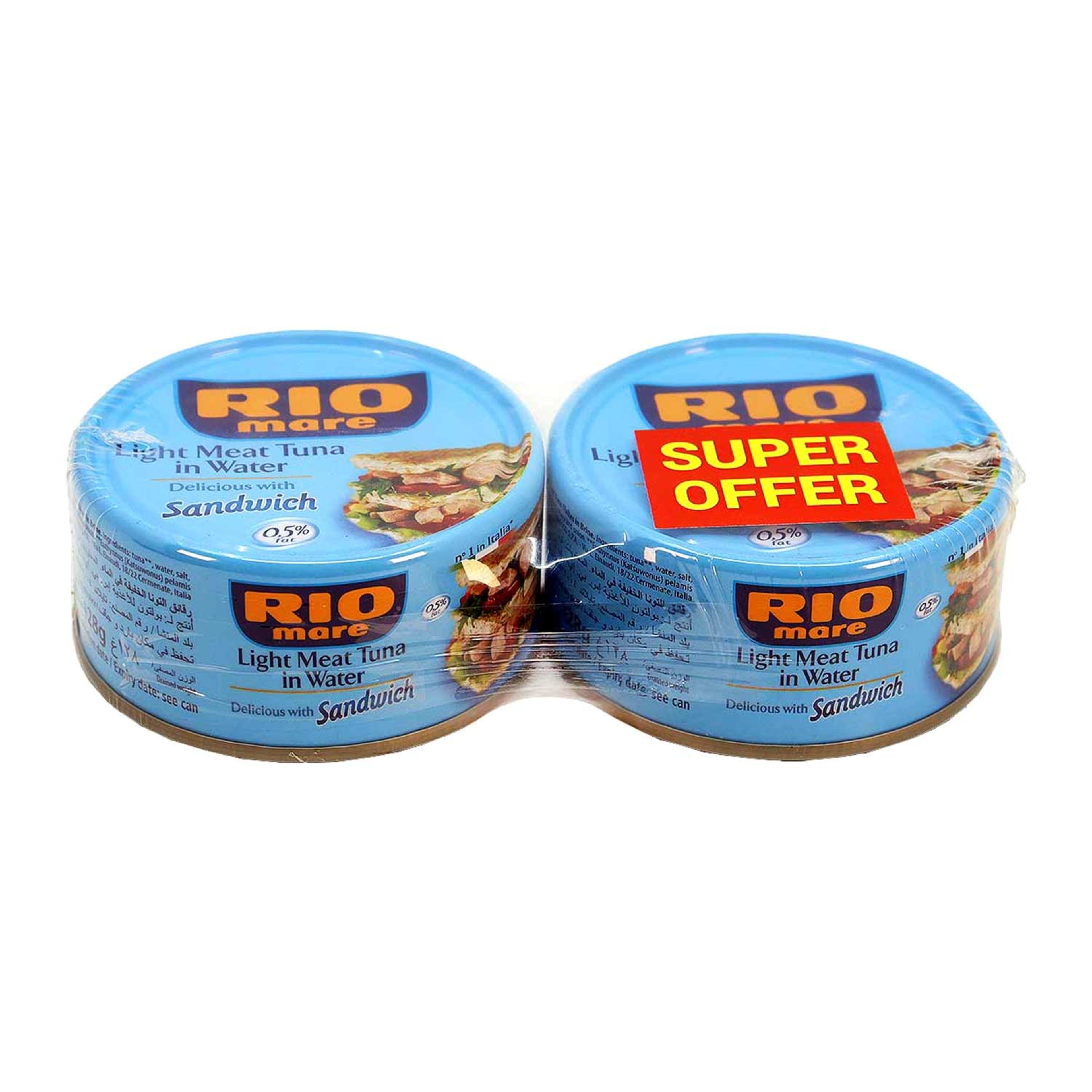 Rio Mare Light Meat Tuna Sandwich in Water 2x160gm Promo