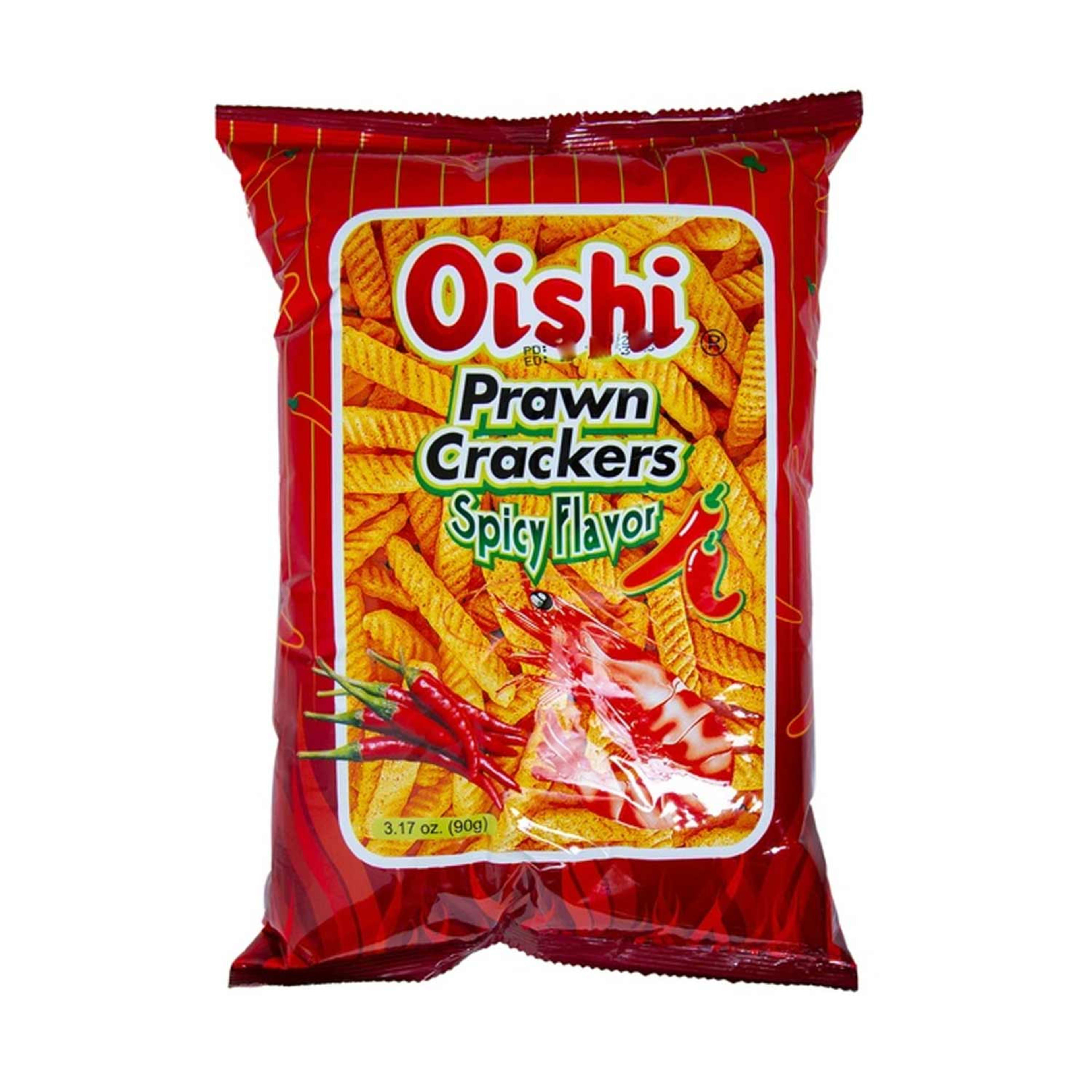 Oishi Prawn Cracker Spicy Flavour 90gm