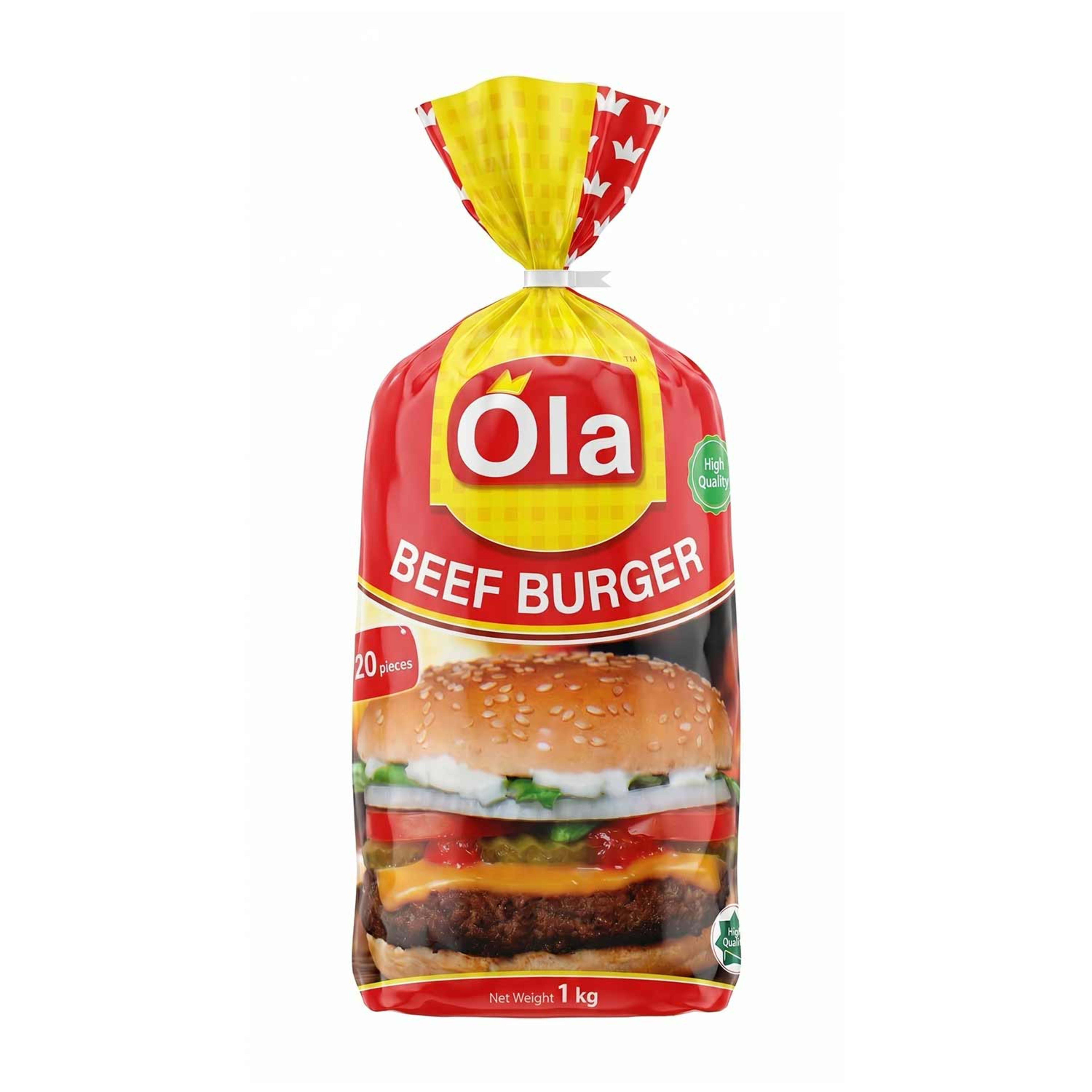 Ola Beef Burger 20pcs 1kg