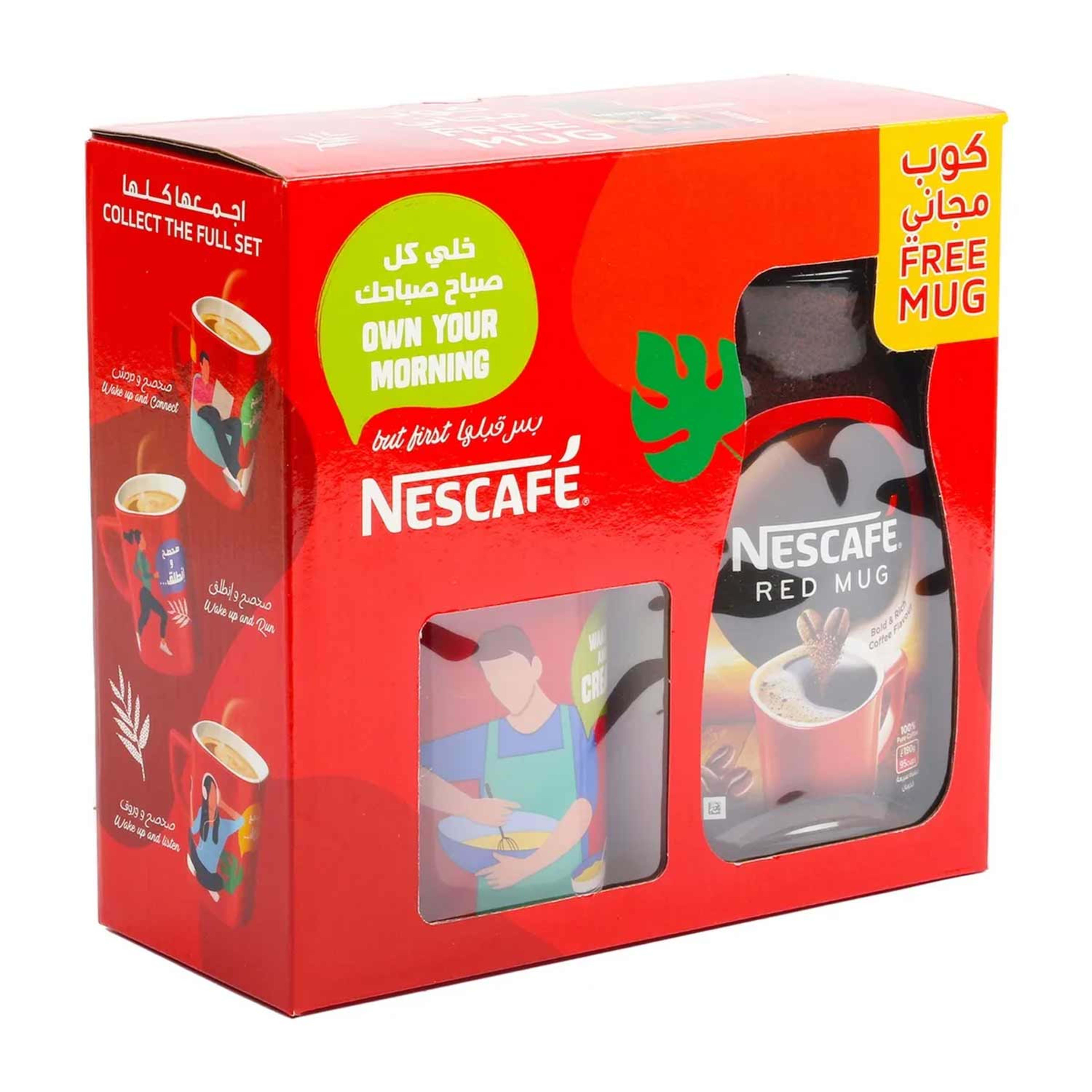 Nestle Nescafe Red Mug Coffee 190gm+free Mug