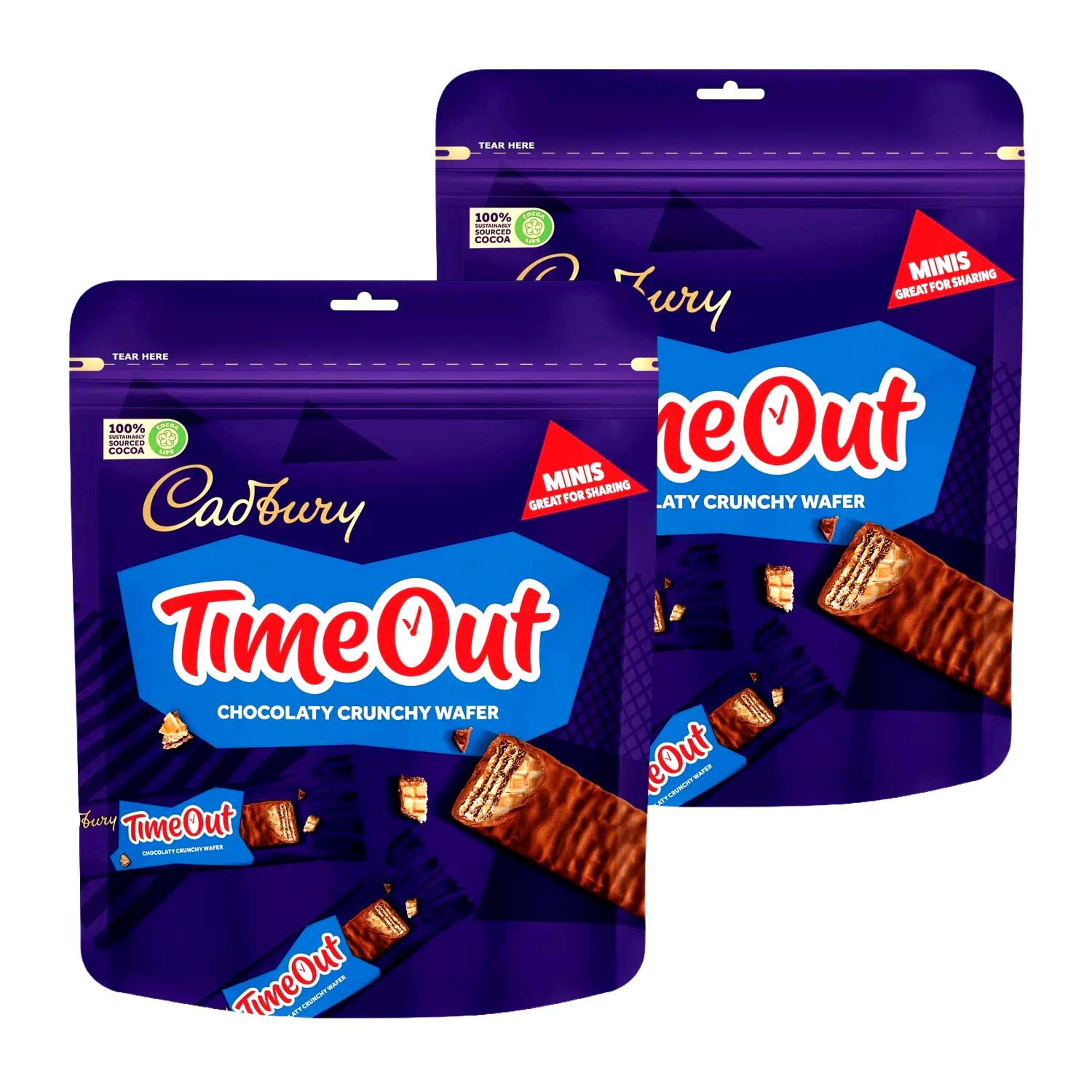 Cadbury Timeout Chocolaty Crunchy Wafer 2x247.2gm @15%off